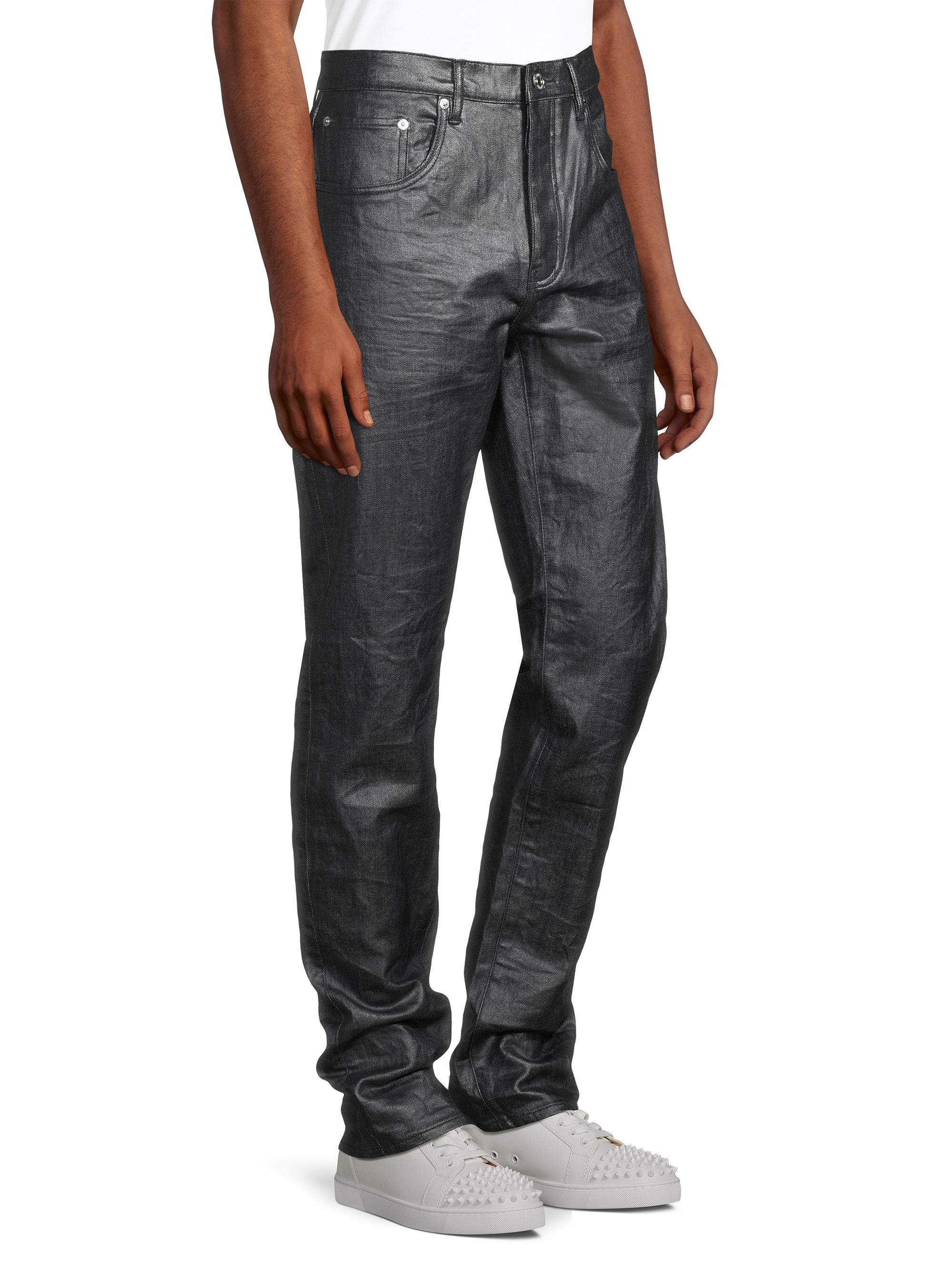 Purple Brand Coated Stretch Skinny Jeans | Saks Fifth Avenue