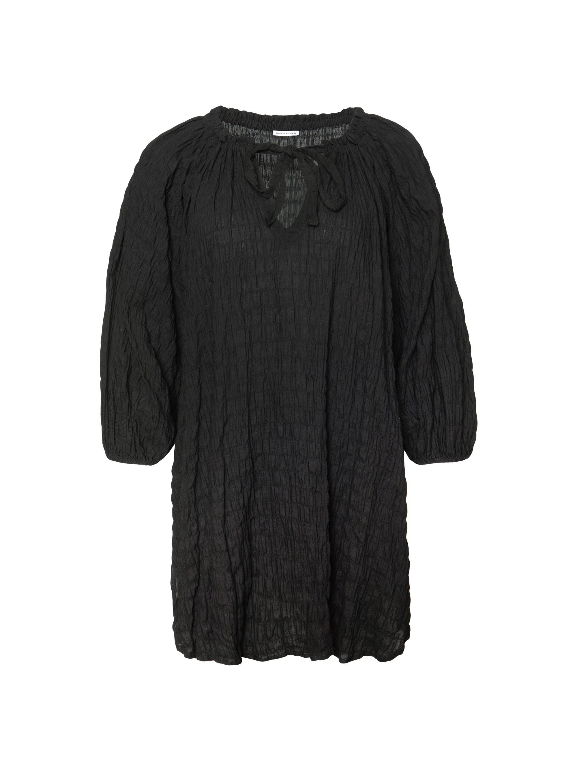 Robin Piccone Women's Fiona Stretch Cotton Cover-Up Tunic - Black