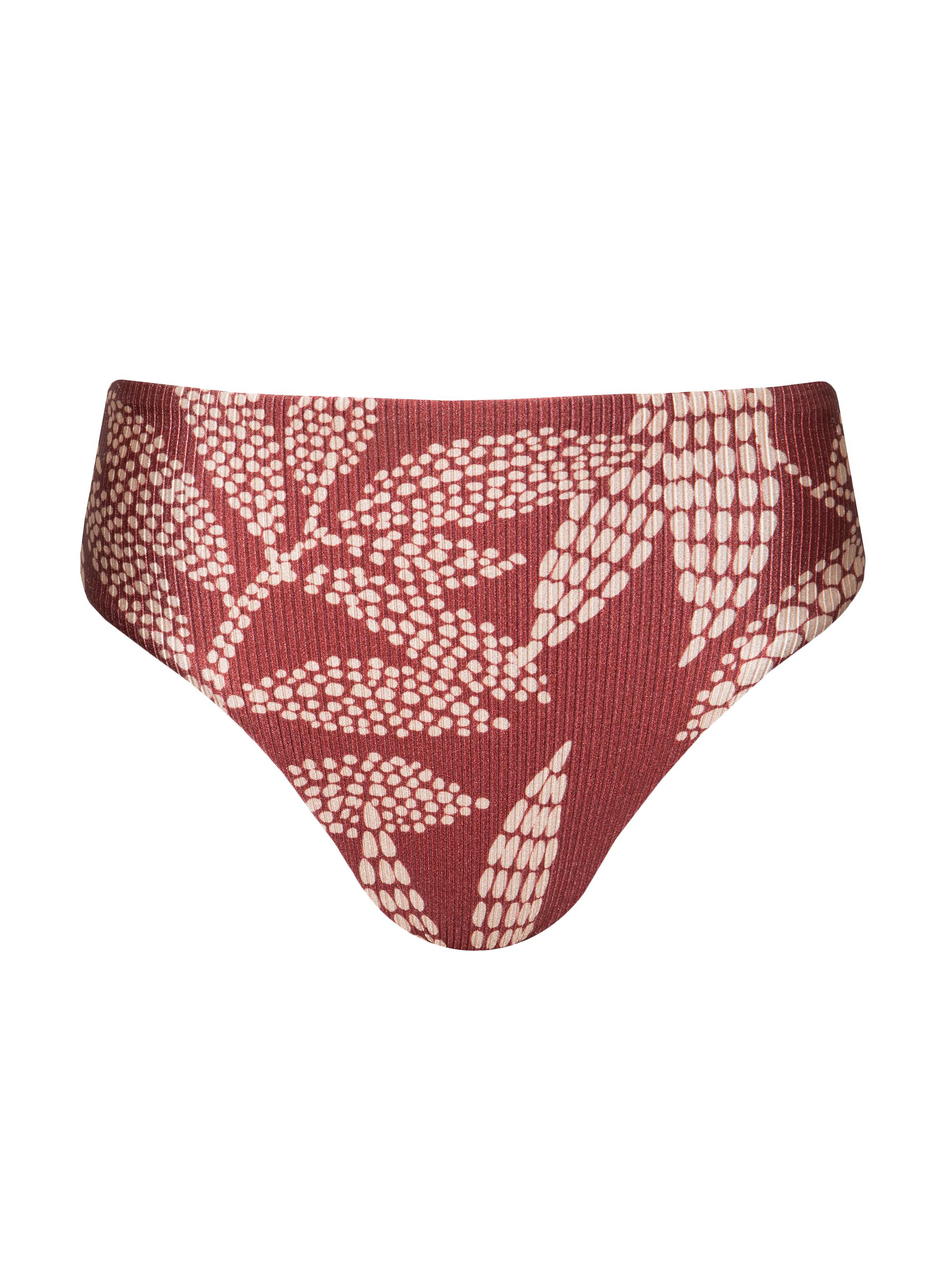 Robin Piccone Women's Romy High-Waist Bikini Bottom - Ancho