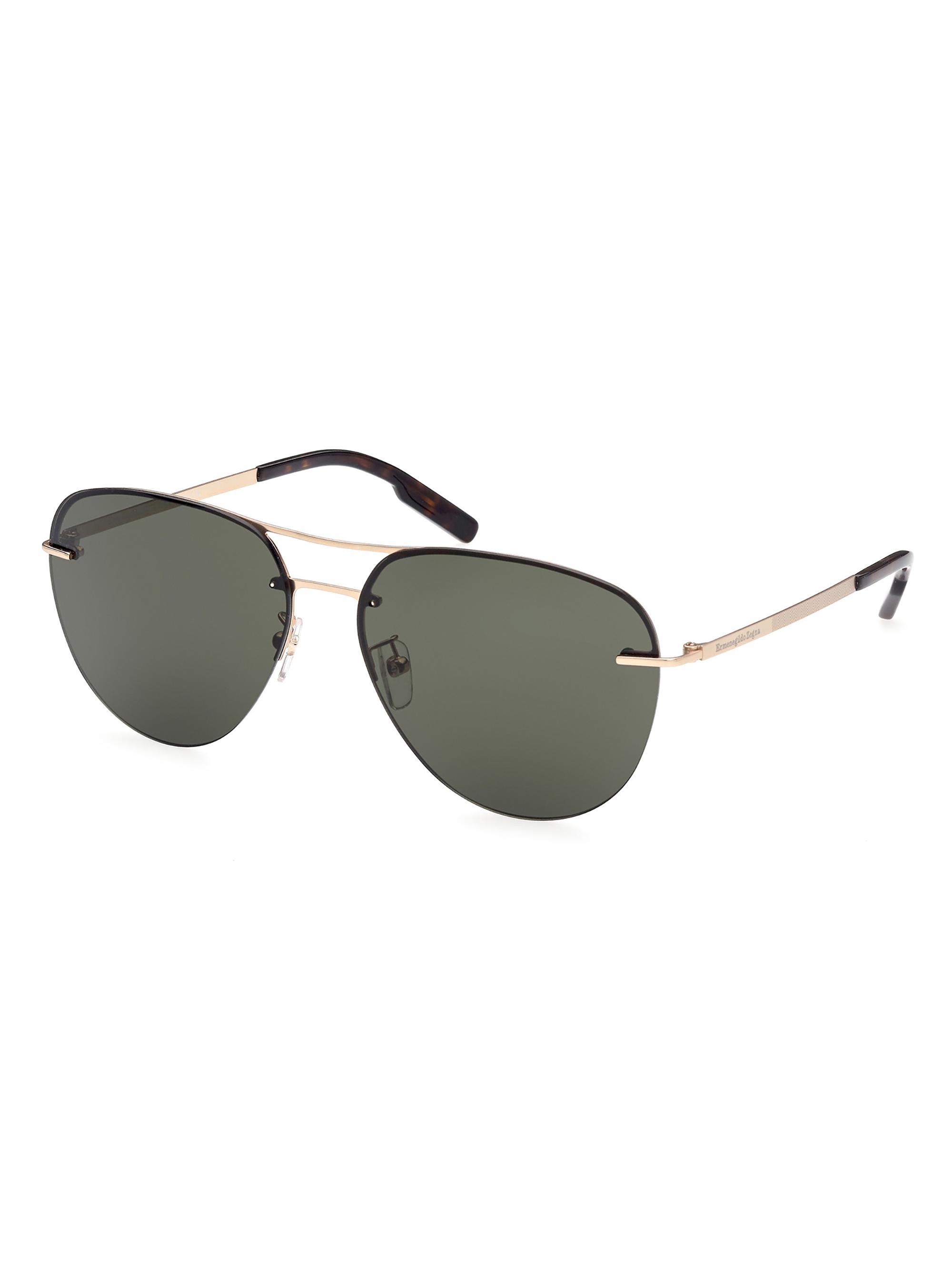 ZEGNA Men's 64MM Aviator Sunglasses - Shiny Rose Gold