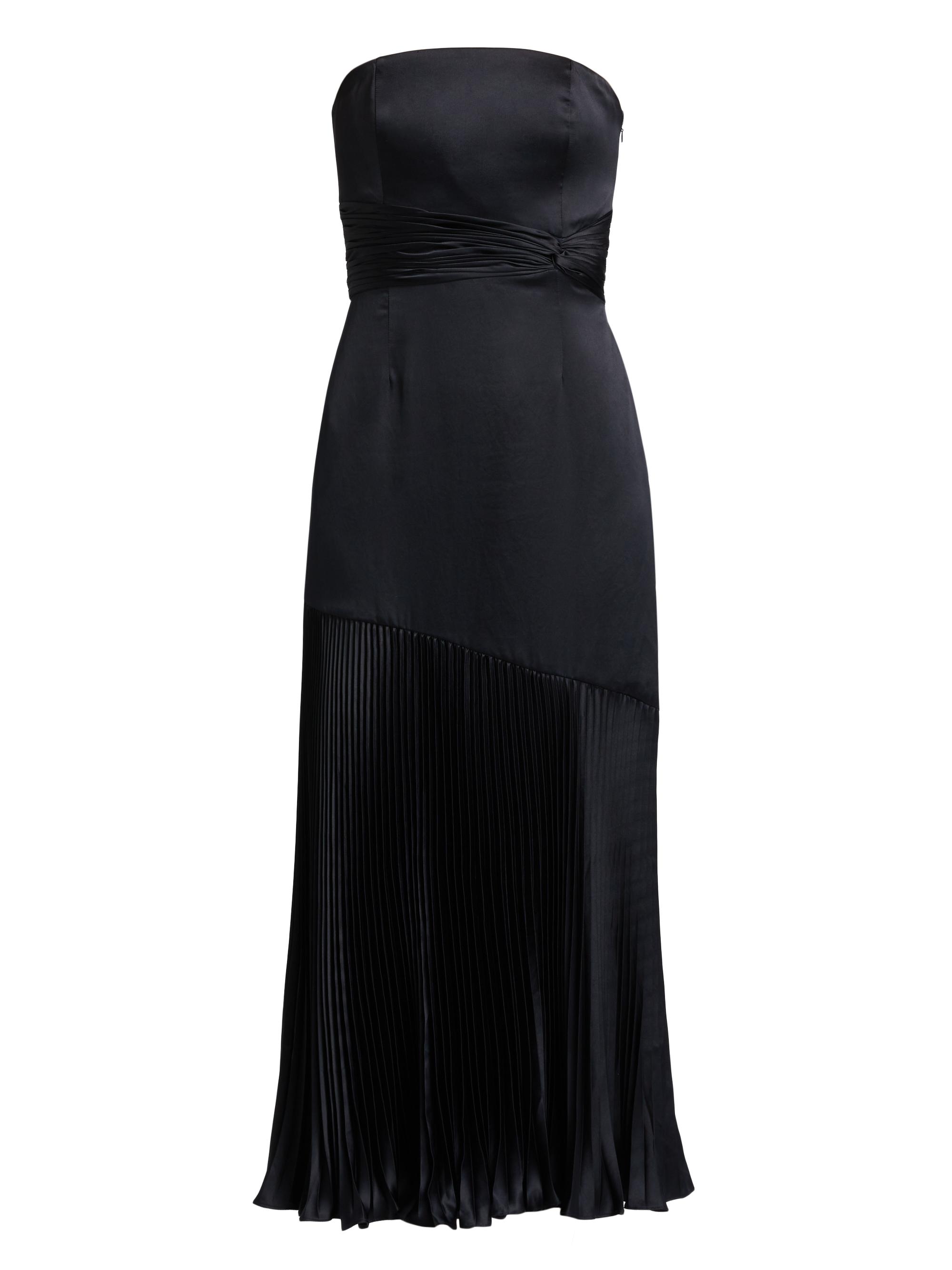Amur Women's Milly Strapless Pleated Maxi Dress - Navy