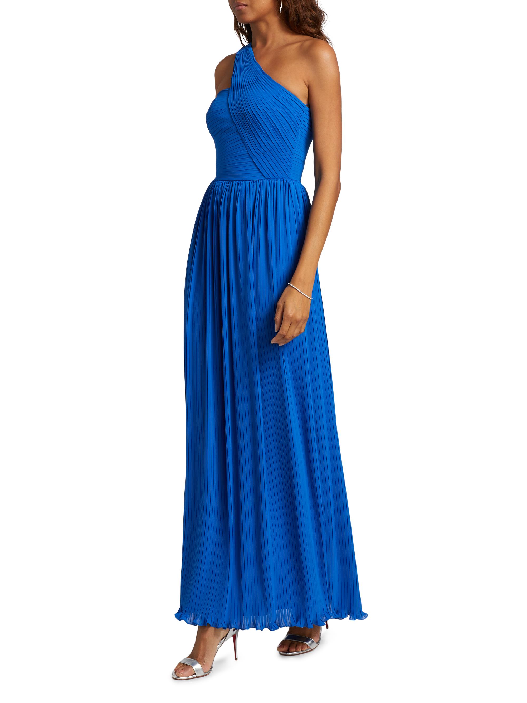 Amur Skye One-Shoulder Pleated Gown | Saks Fifth Avenue