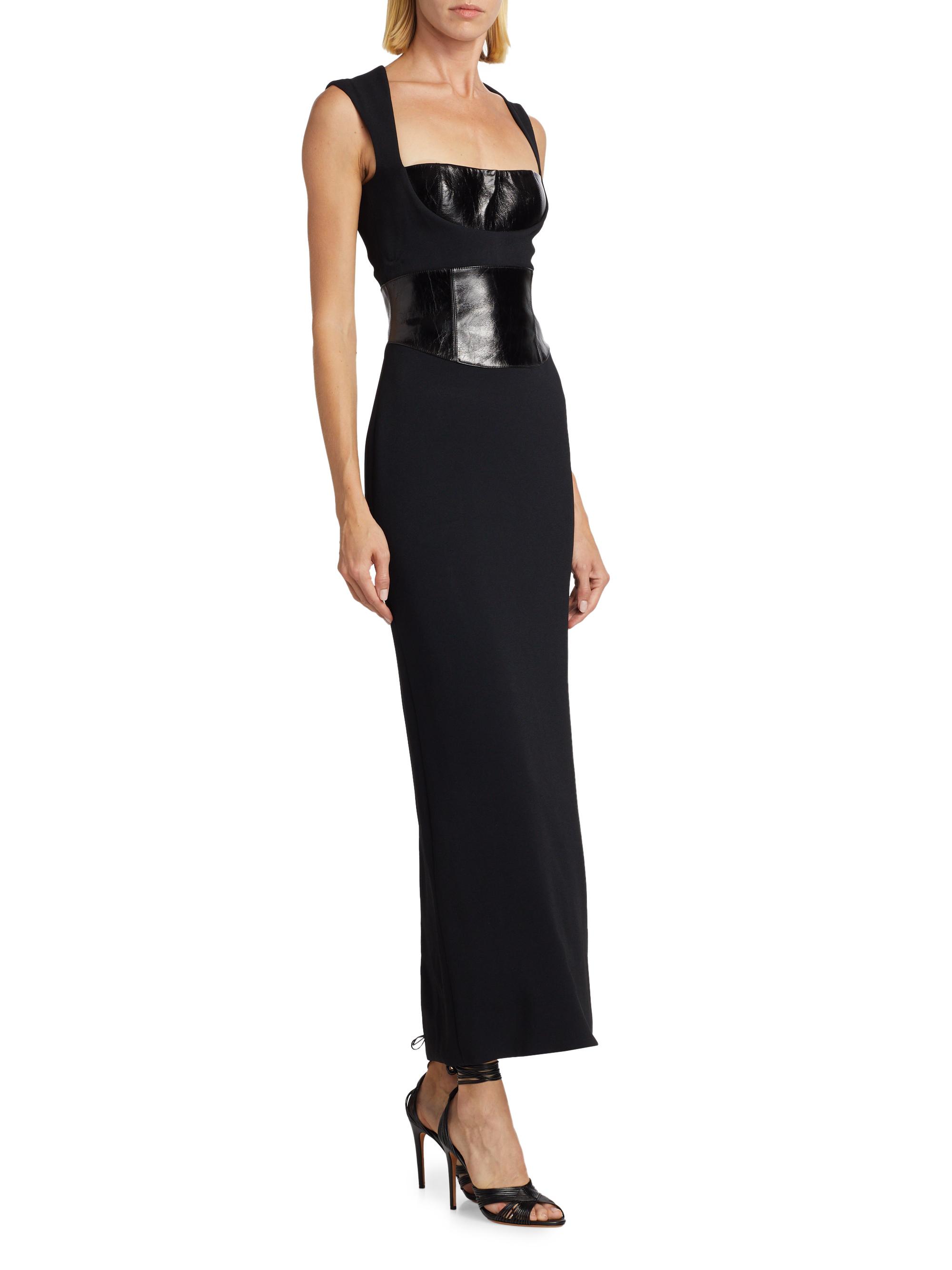 brandon maxwell leather dress Brandon Maxwell Belted Vegan Stretch-Leather Midi Shirt Dress In Brown -  50% Off