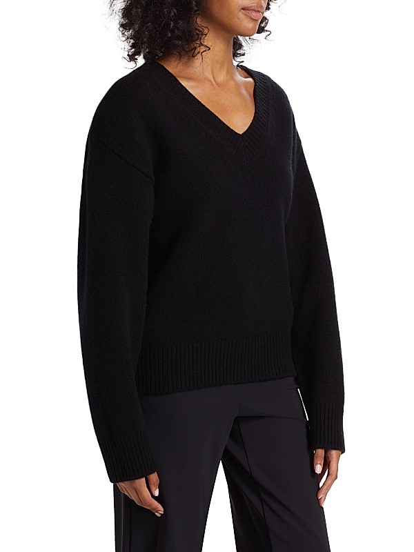 Shop Toteme Wool-Cashmere V-Neck Sweater | Saks Fifth Avenue Shop Toteme Wool-Cashmere V-Neck Sweater | Saks Fifth Avenue