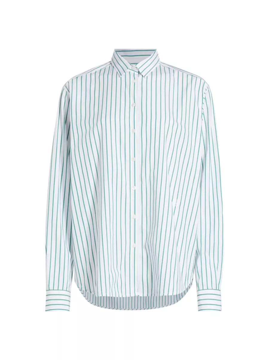 Shop Toteme Signature Cotton Striped Shirt | Saks Fifth Avenue