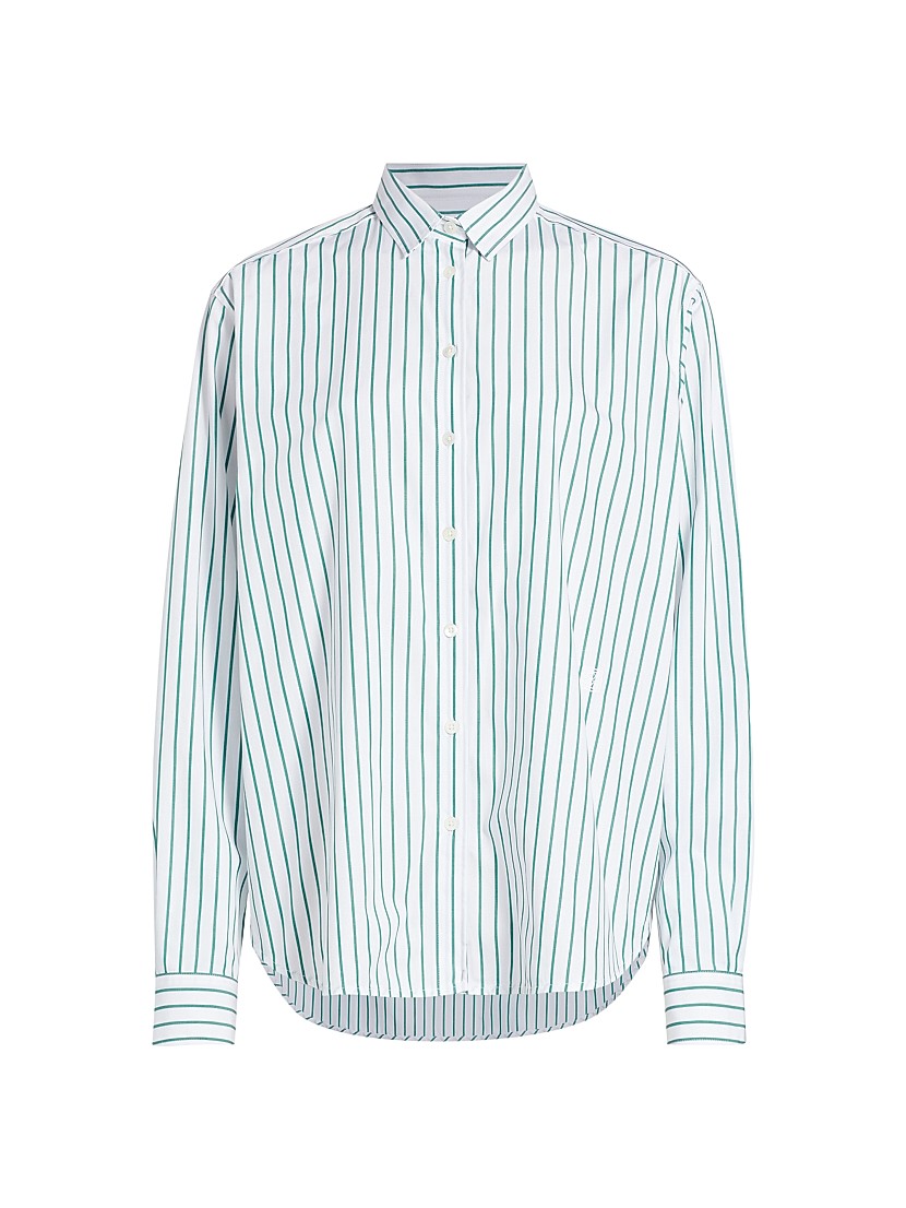 Shop Toteme Signature Cotton Striped Shirt | Saks Fifth Avenue Shop Toteme Signature Cotton Striped Shirt | Saks Fifth Avenue