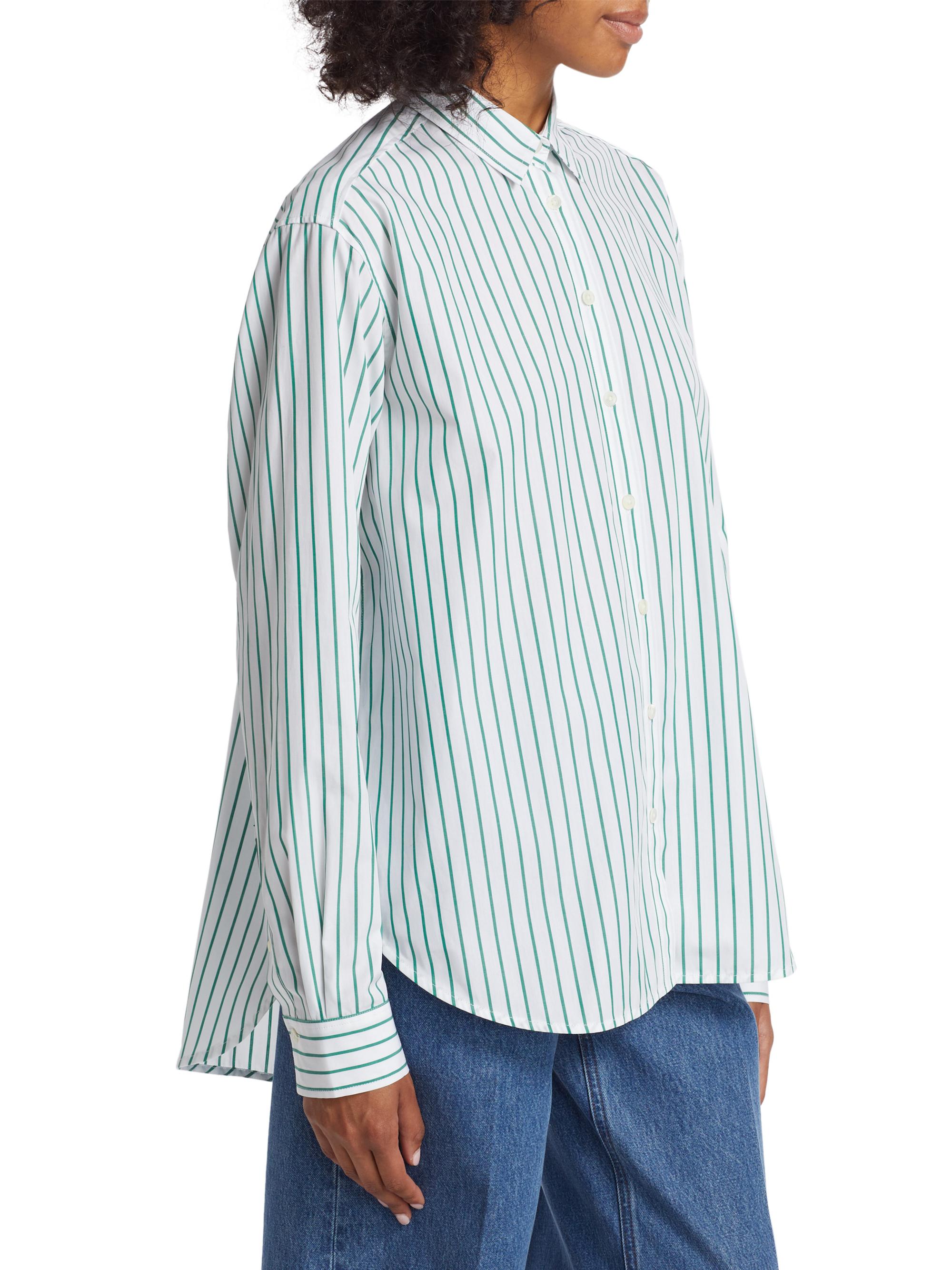 Toteme Signature Cotton Striped Shirt | Saks Fifth Avenue