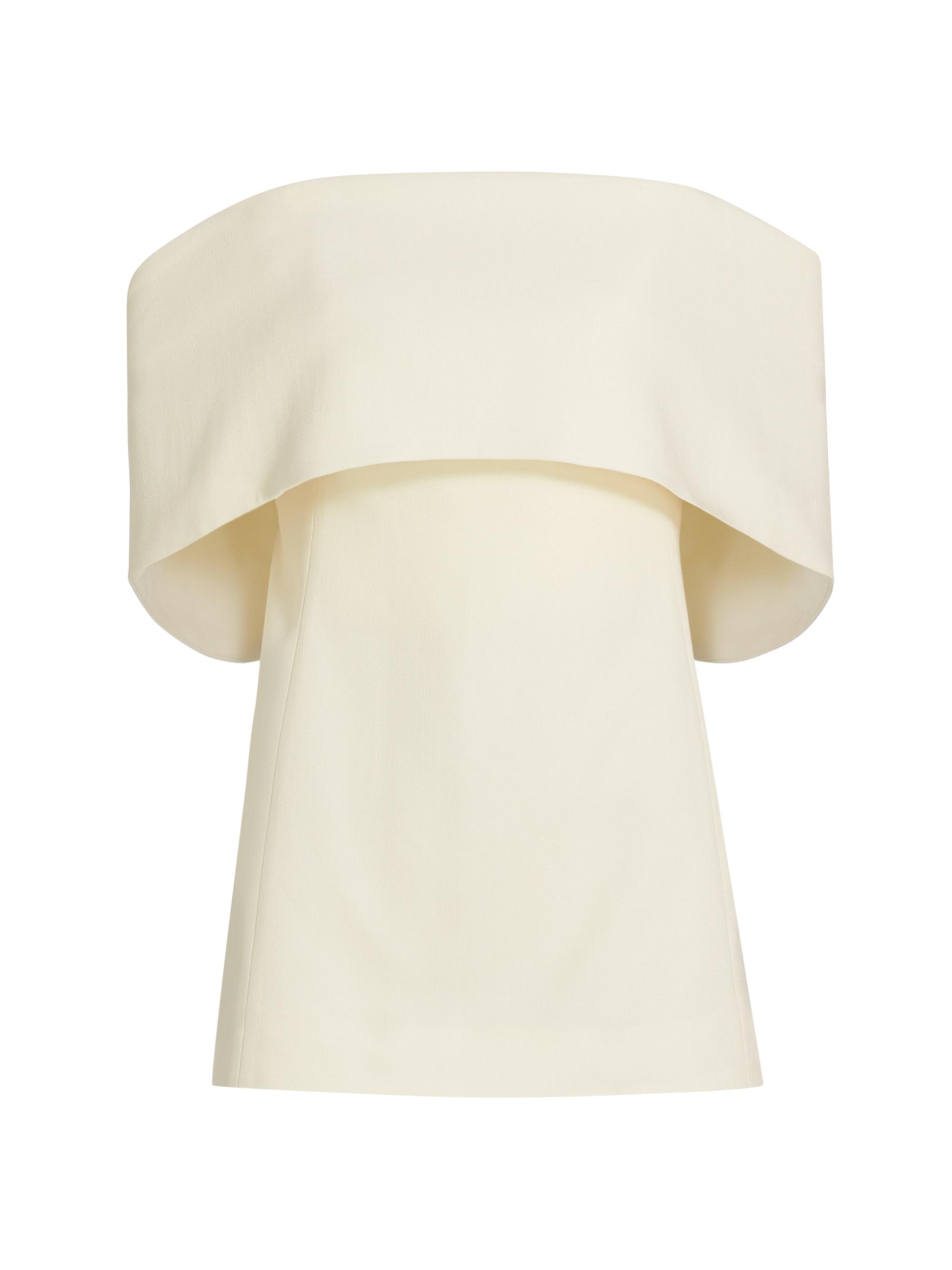 Toteme Wool-Blend Off-The-Shoulder Top Saks Fifth Avenue