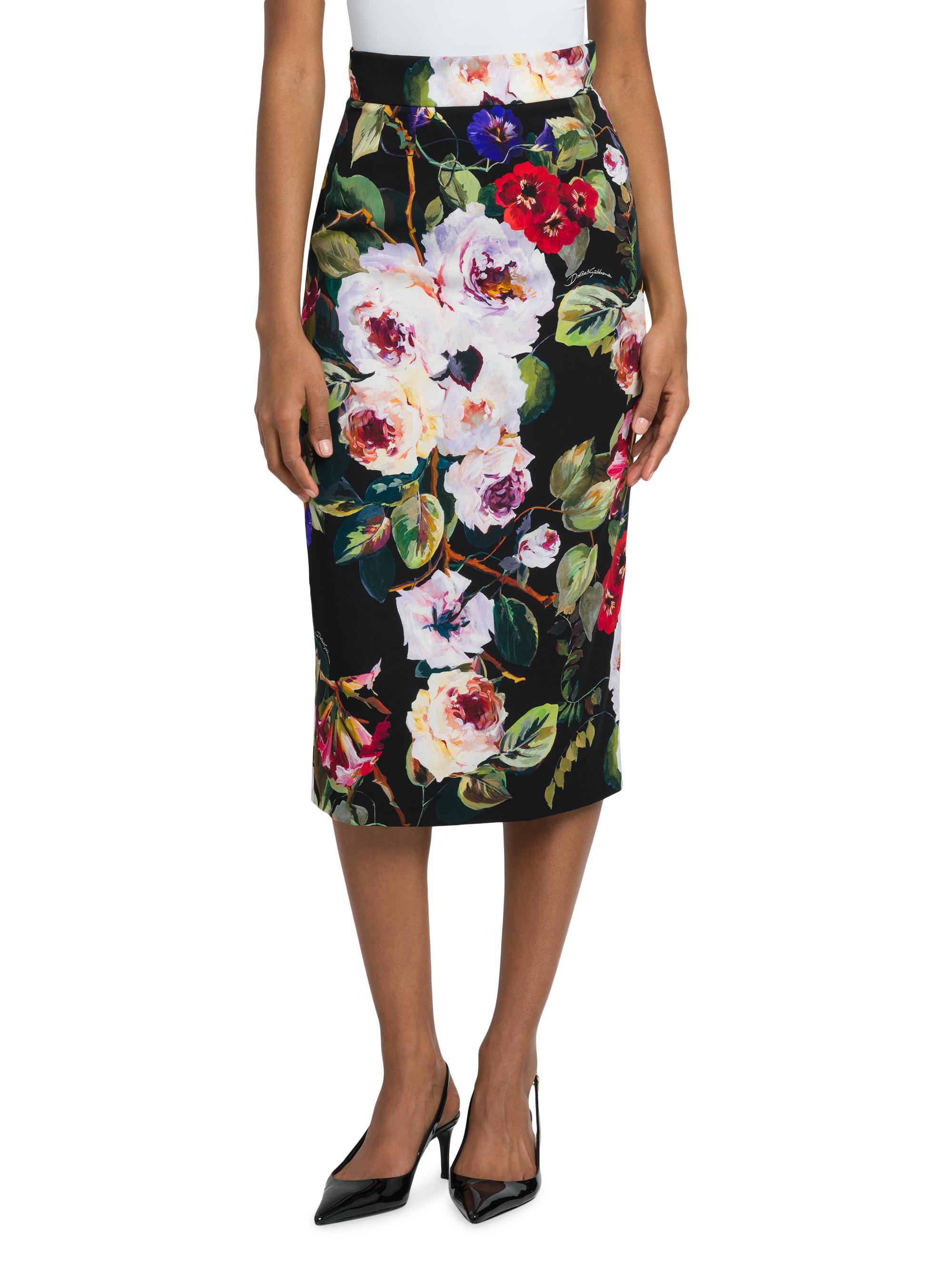Dolce&Gabbana Floral Pencil Midi-Skirt | Saks Fifth Avenue