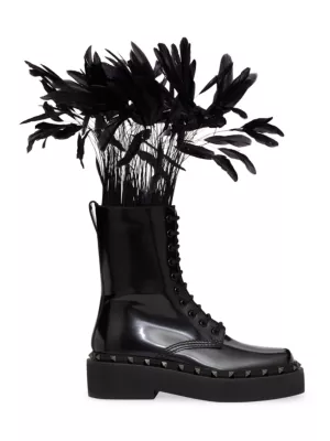 Valentino Garavani M-Way Rockstud Beatle boots - Black