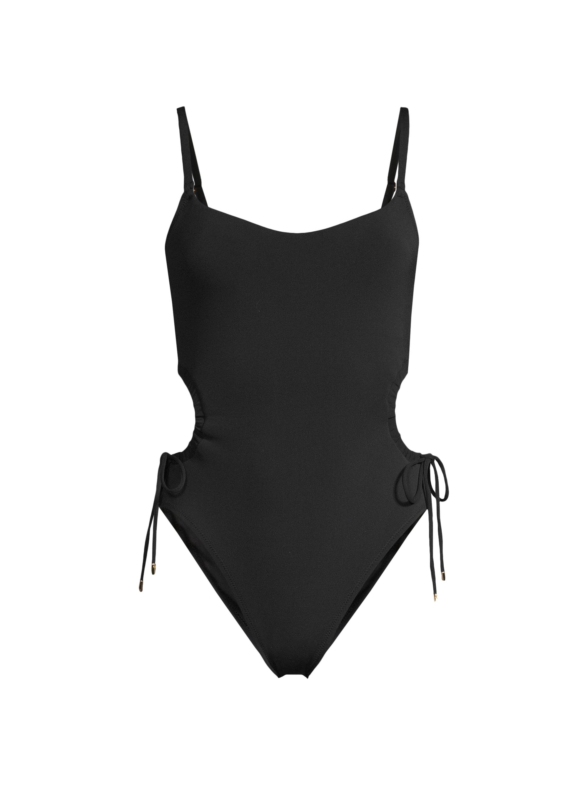 Robin Piccone Women's Aubrey Cut-Out One-Piece Swimsuit - Black