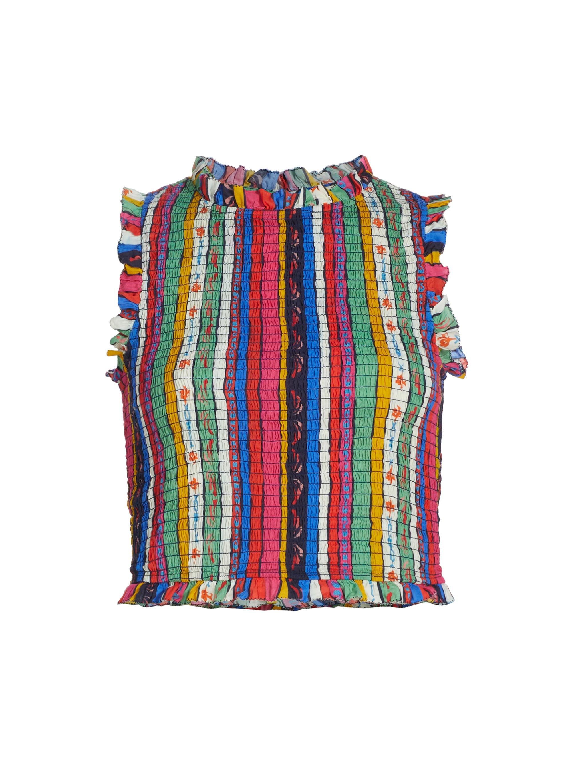 Carolina K Women's Eterna Lisa Striped Smocked Top - Resort Stripes