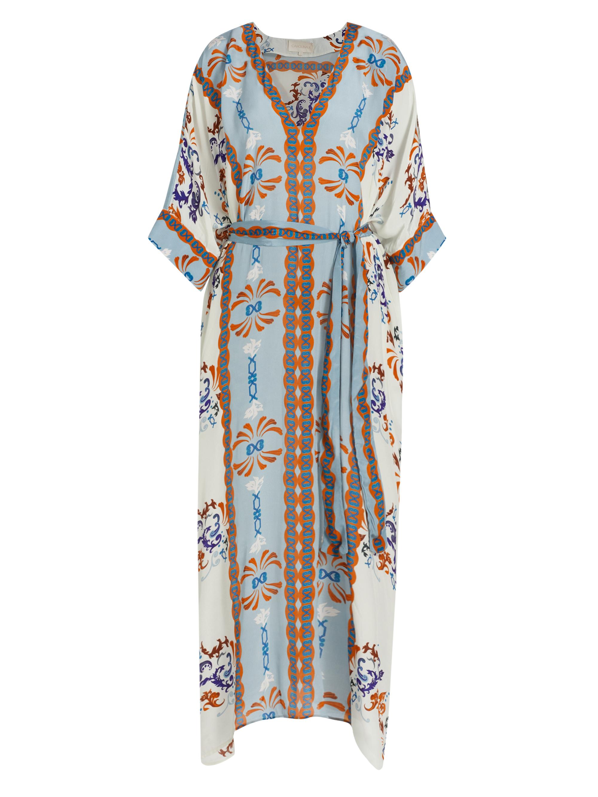 Carolina K Women's Eterna Xim Printed Caftan Dress - Lotus Cream