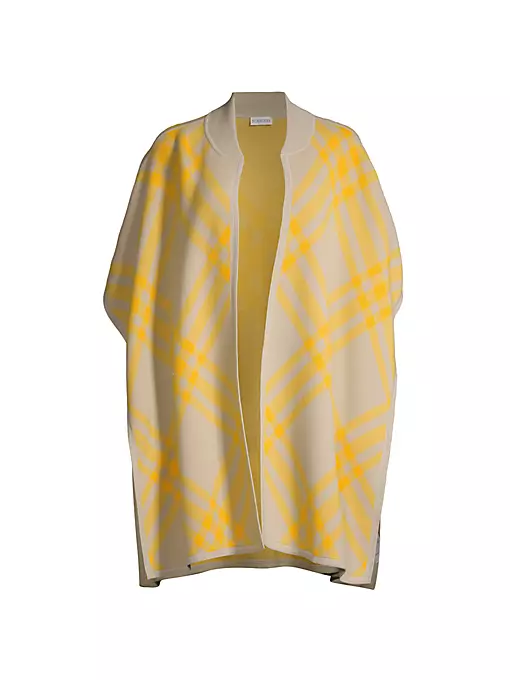 Burberry - Carly Check Wool Cape