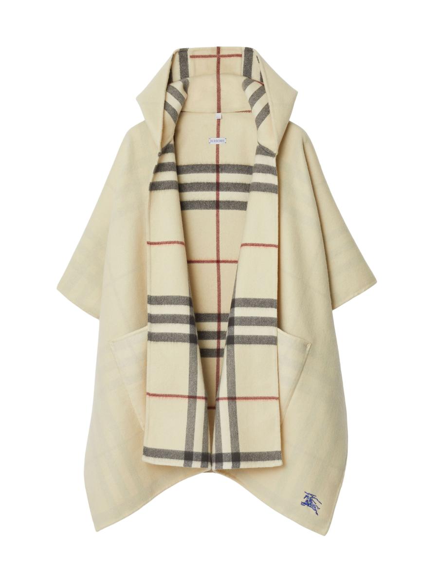 Burberry EKD Cashmere Hooded Cape | Saks Fifth Avenue