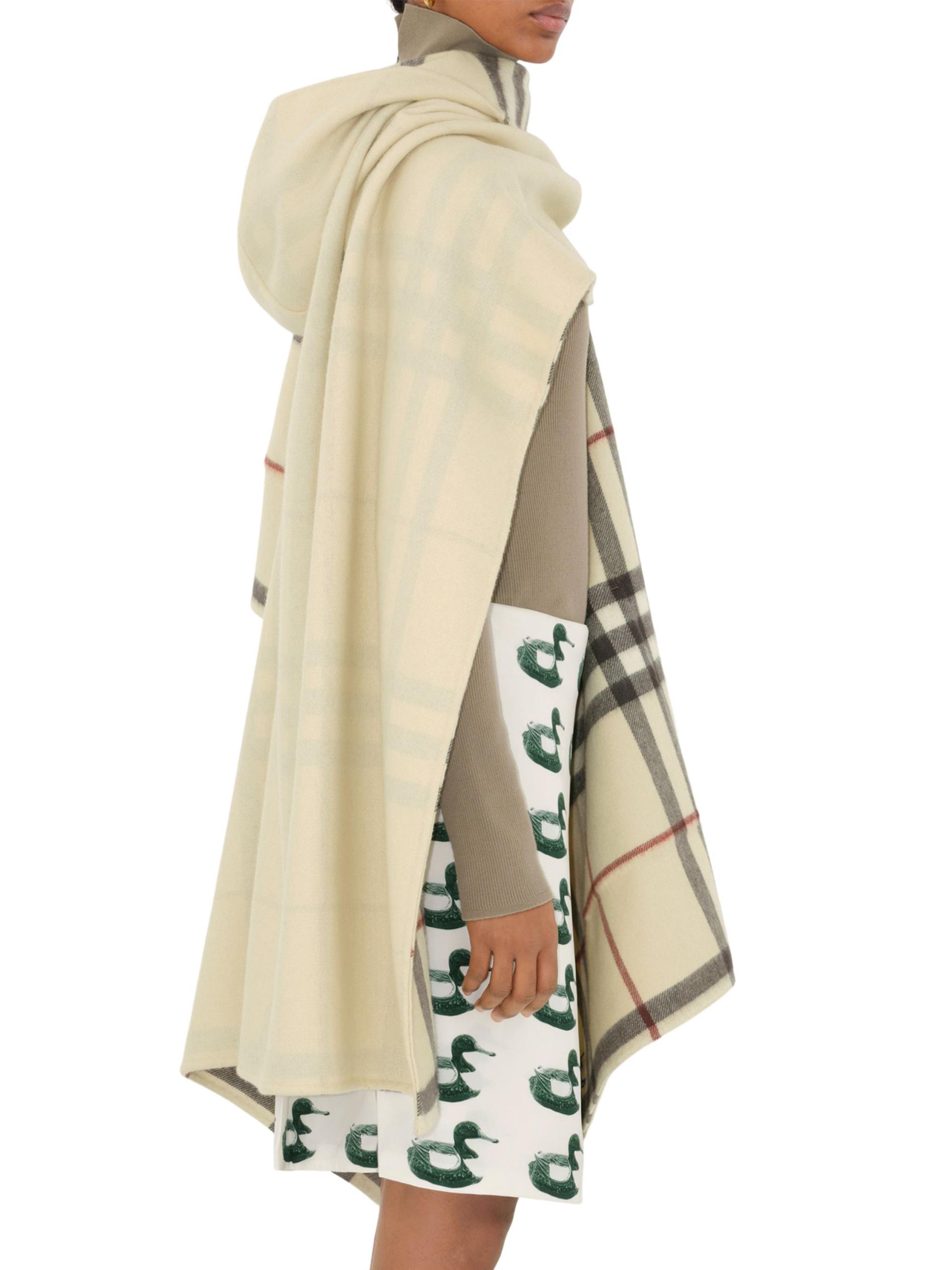 Burberry EKD Cashmere Hooded Cape | Saks Fifth Avenue