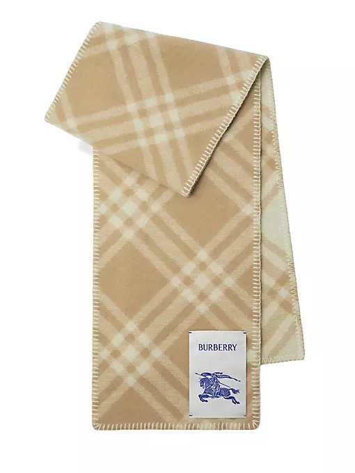 Burberry - Check Wool Scarf