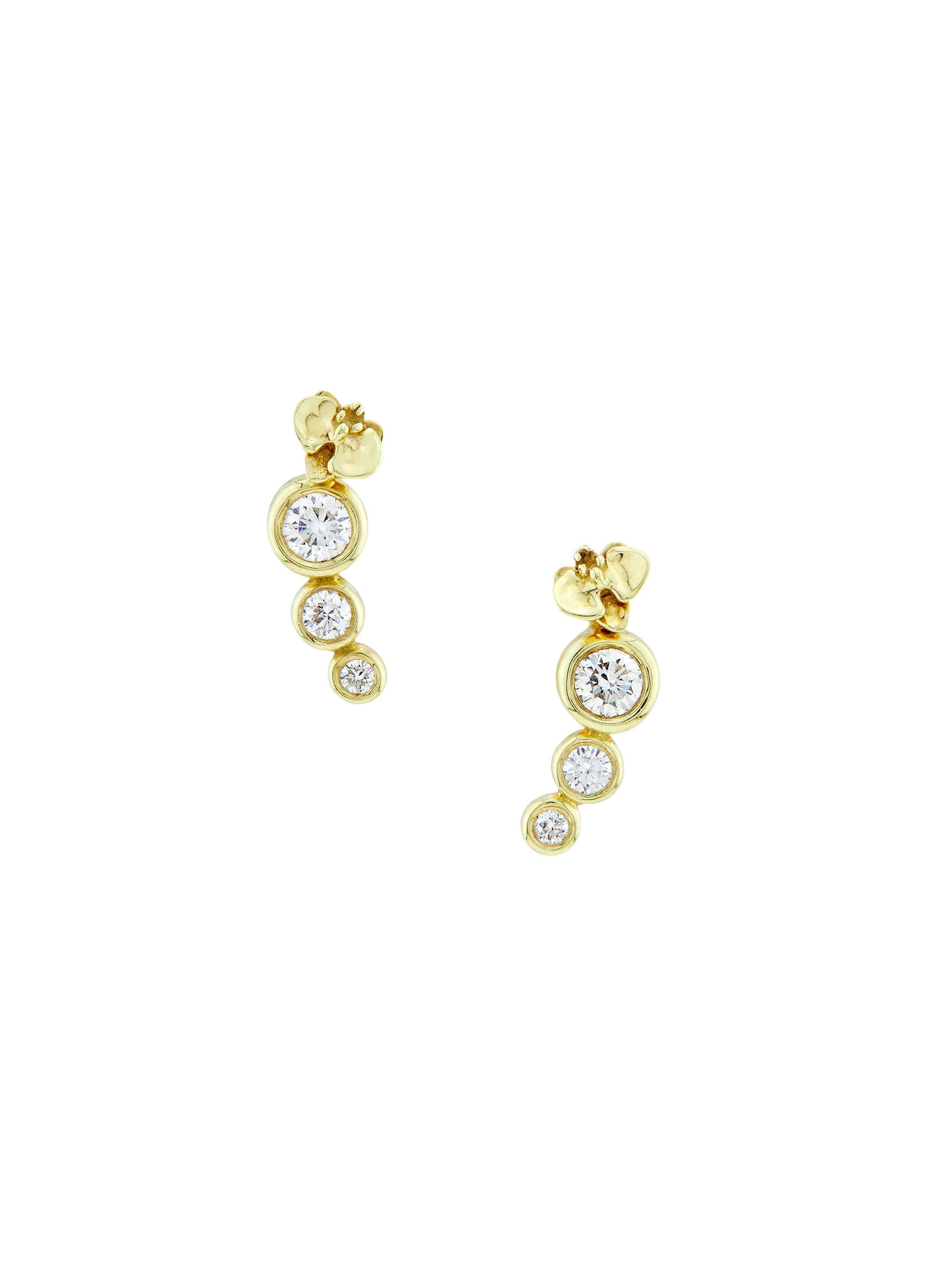Onirikka Women's Kidea 18K Yellow Gold & 0.45 TCW Diamond Stud Earrings - Gold
