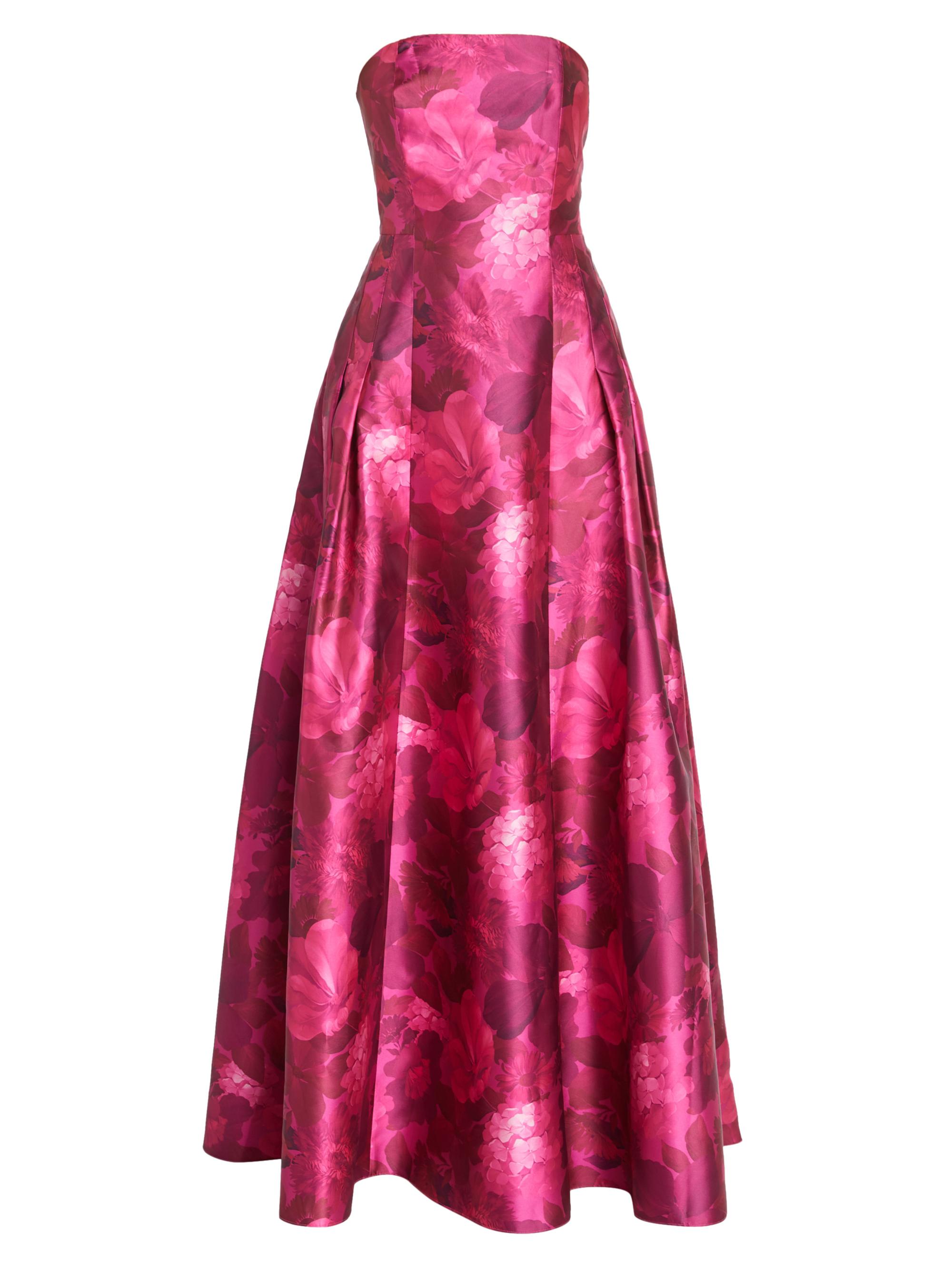 Sachin & Babi Women's Zofia Floral Strapless Gown - Magenta Bella Bouquet