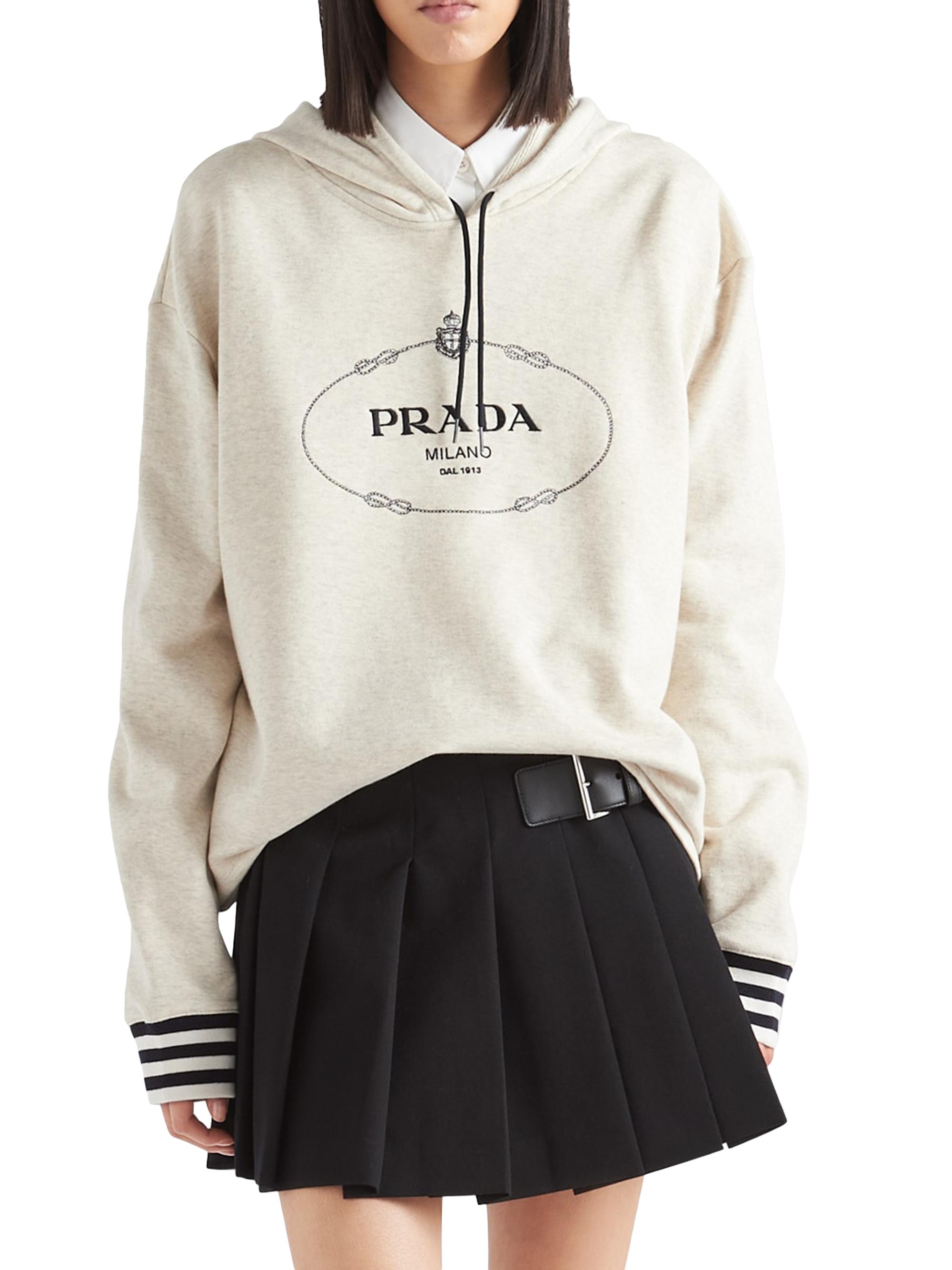 トップス 22AW PRADA pullover big logo parker S