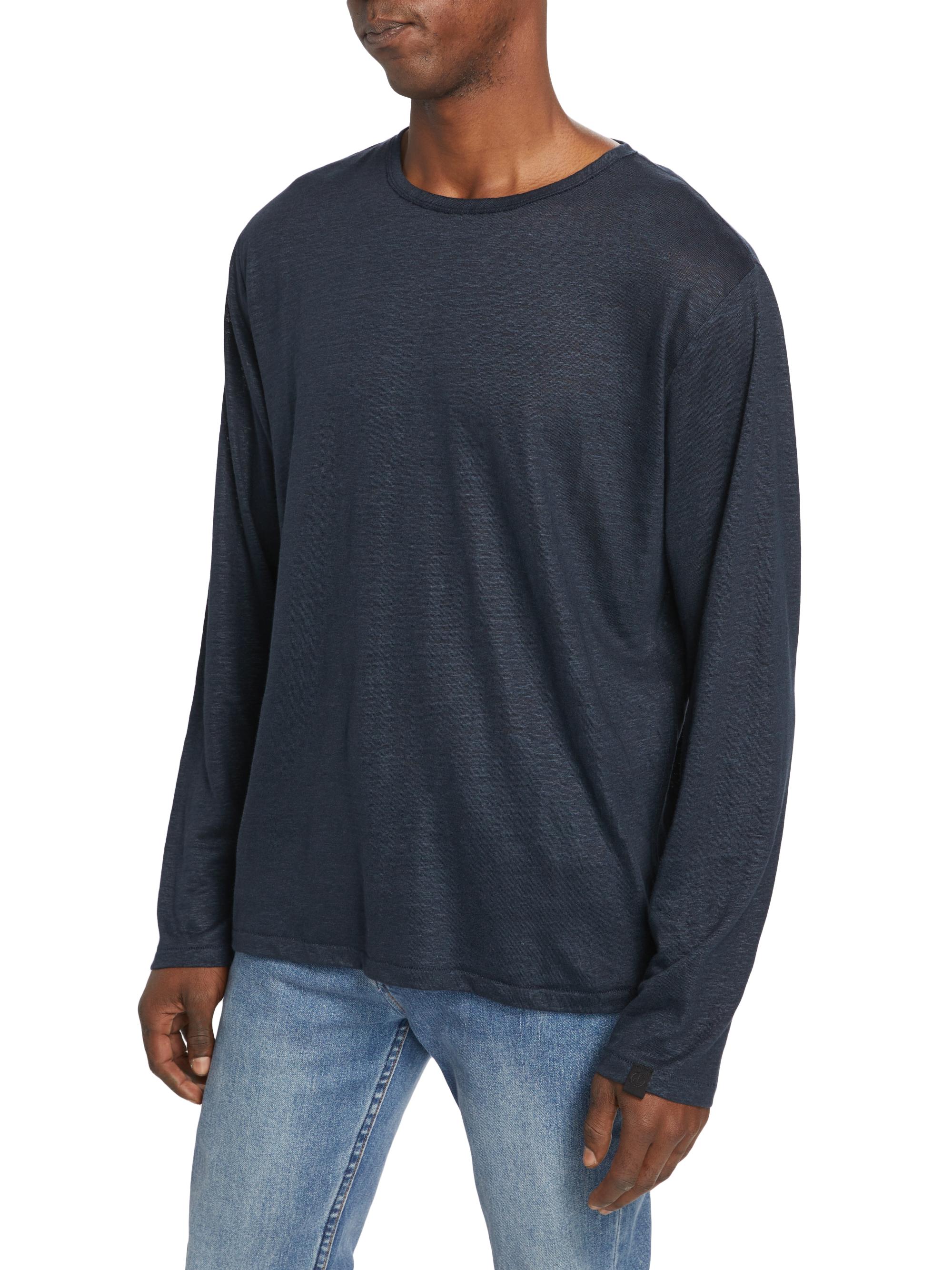 rag & bone Kerwin Linen Long-Sleeve T-Shirt | Saks Fifth Avenue