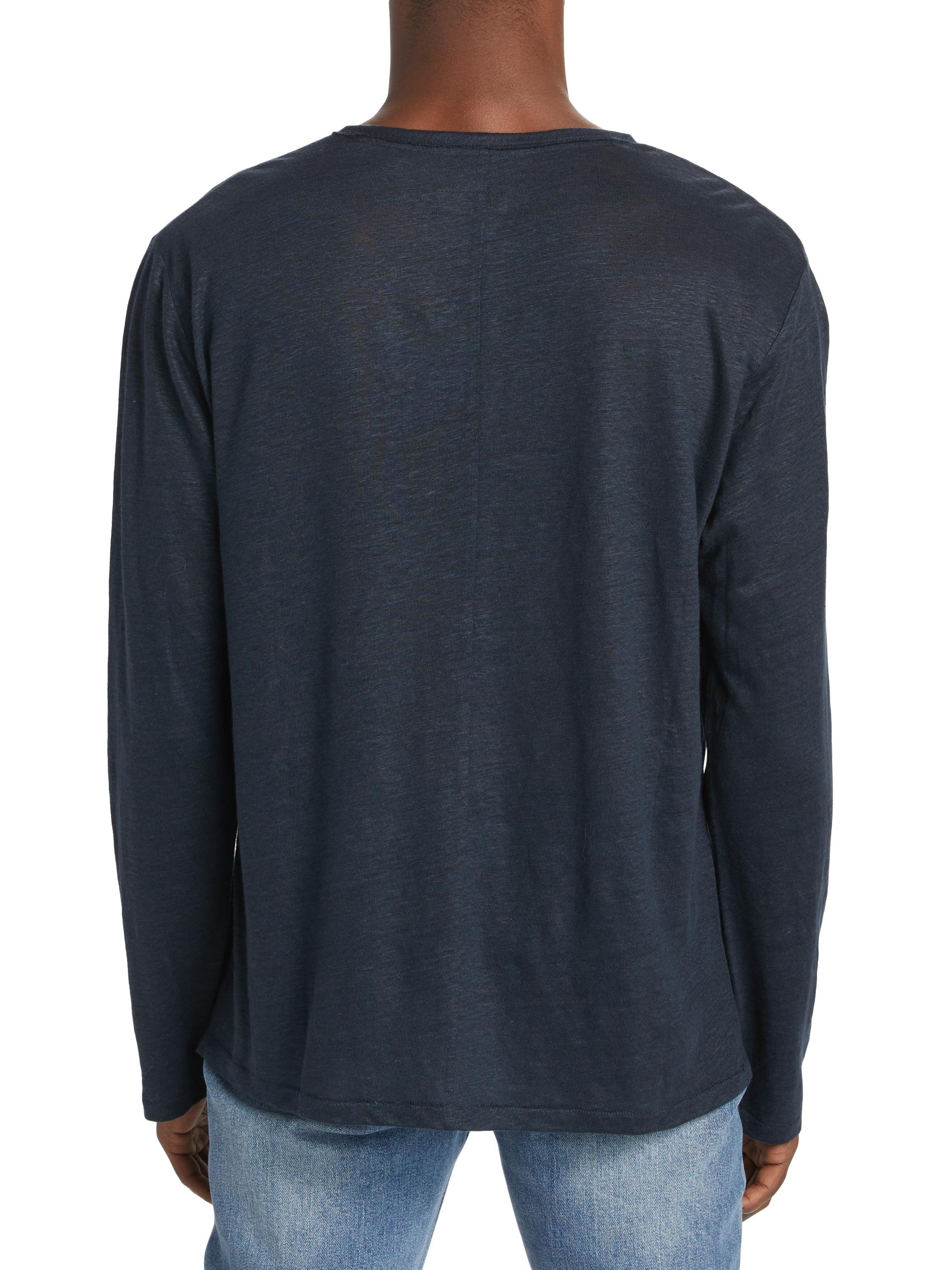 rag & bone Kerwin Linen Long-Sleeve T-Shirt | Saks Fifth Avenue
