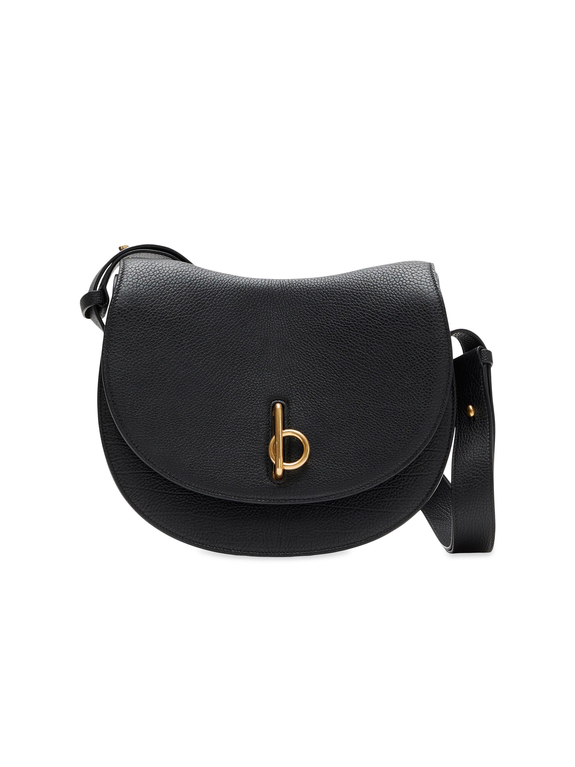 Burberry Women's  Rocking Horse Leather Shoulder Bag - Black