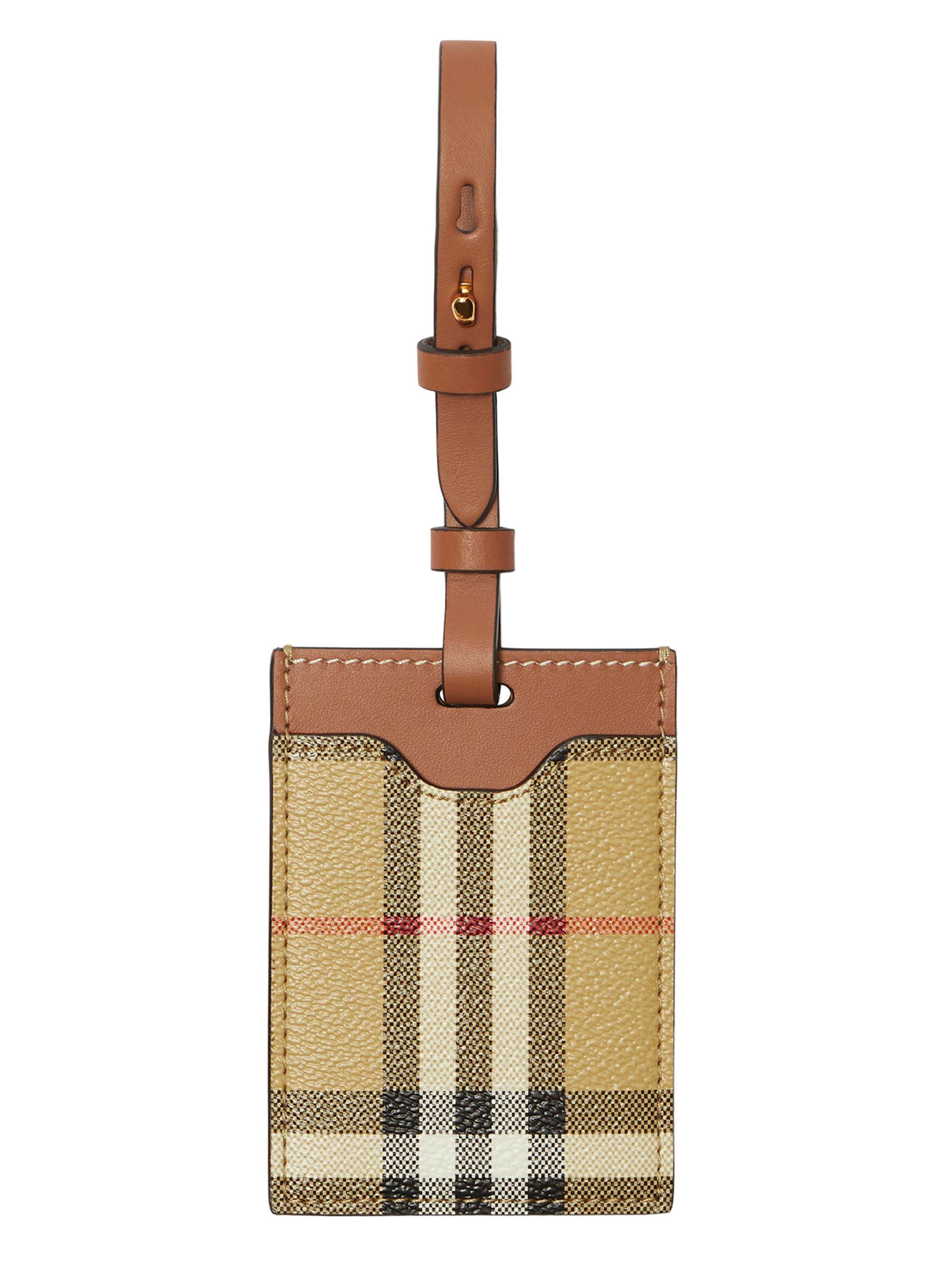 Burberry Women's Check Luggage Tag - Archive Beige