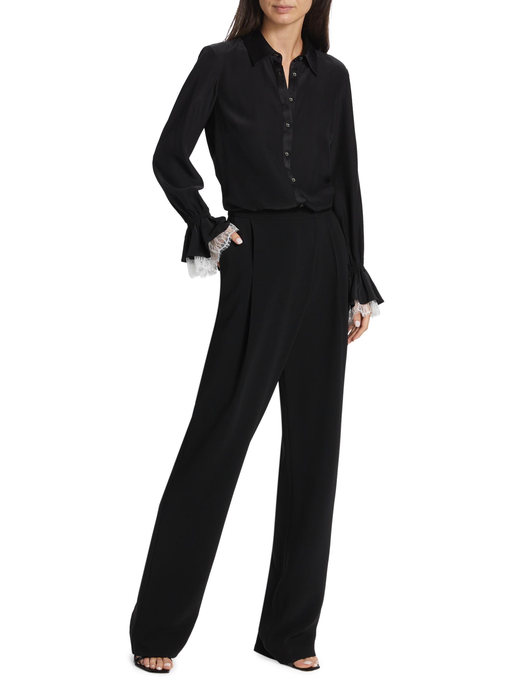 ロッキーシェリエleather like wrap culottes Cinq à Sept Roxette Faux-Leather Crop Pants | Saks Fifth Avenue