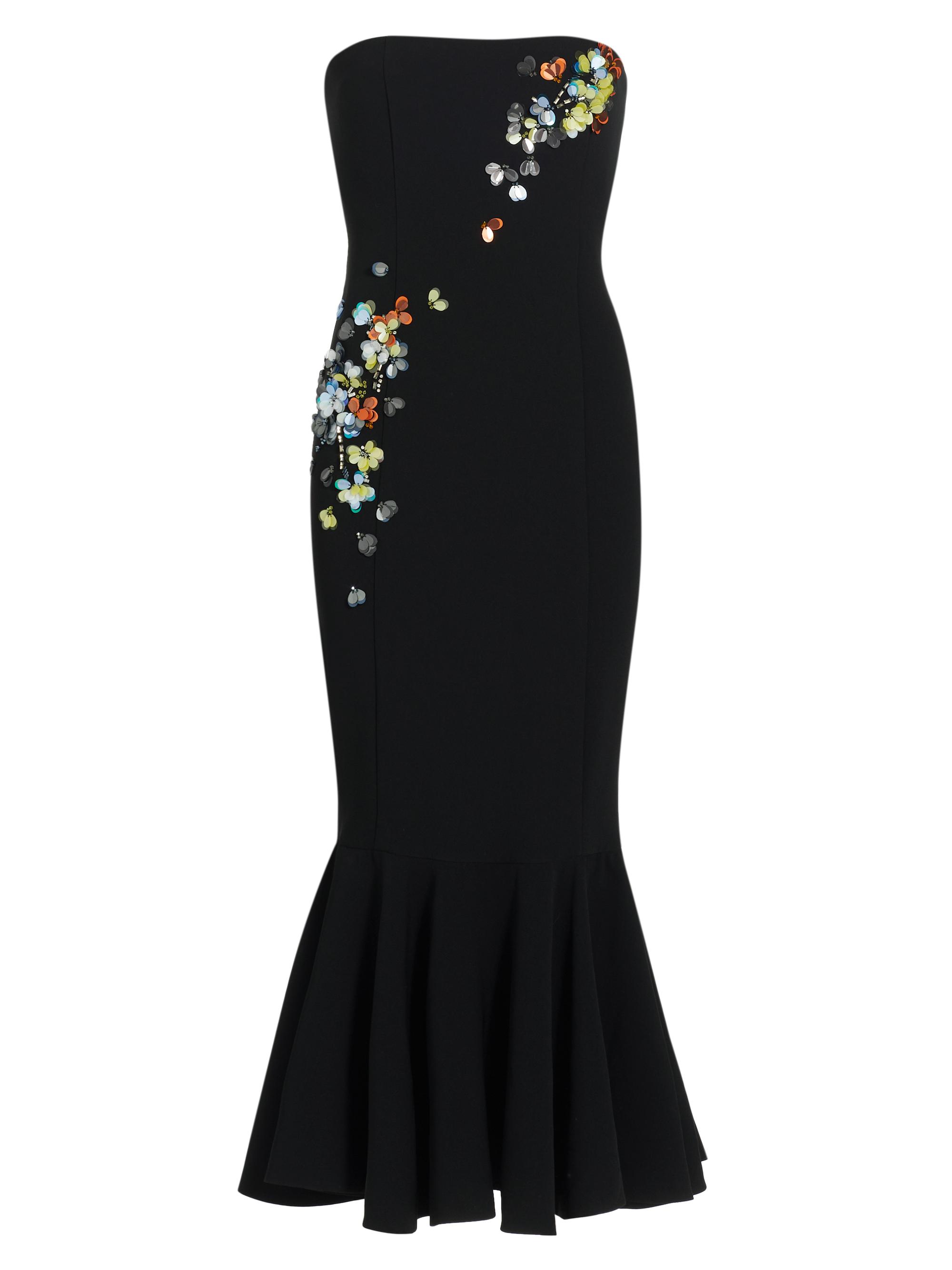 Cinq à Sept Women's Juniper Strapless Paillette Strapless Dress - Black Multi