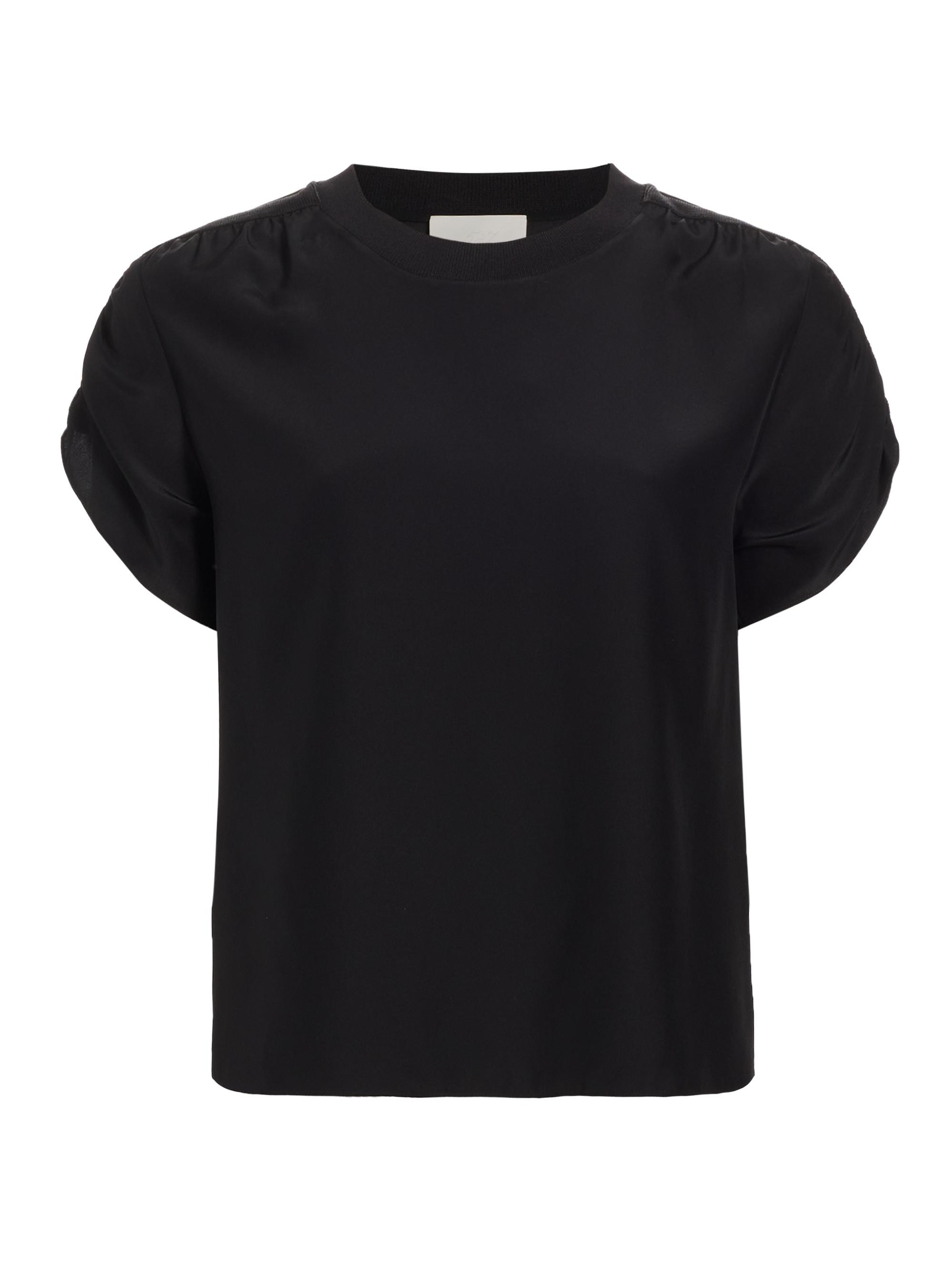 Cinq à Sept Women's Lorainne Silk T-Shirt - Black