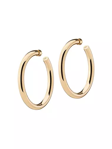 Samira 14K Gold-Plated Hoop Earrings