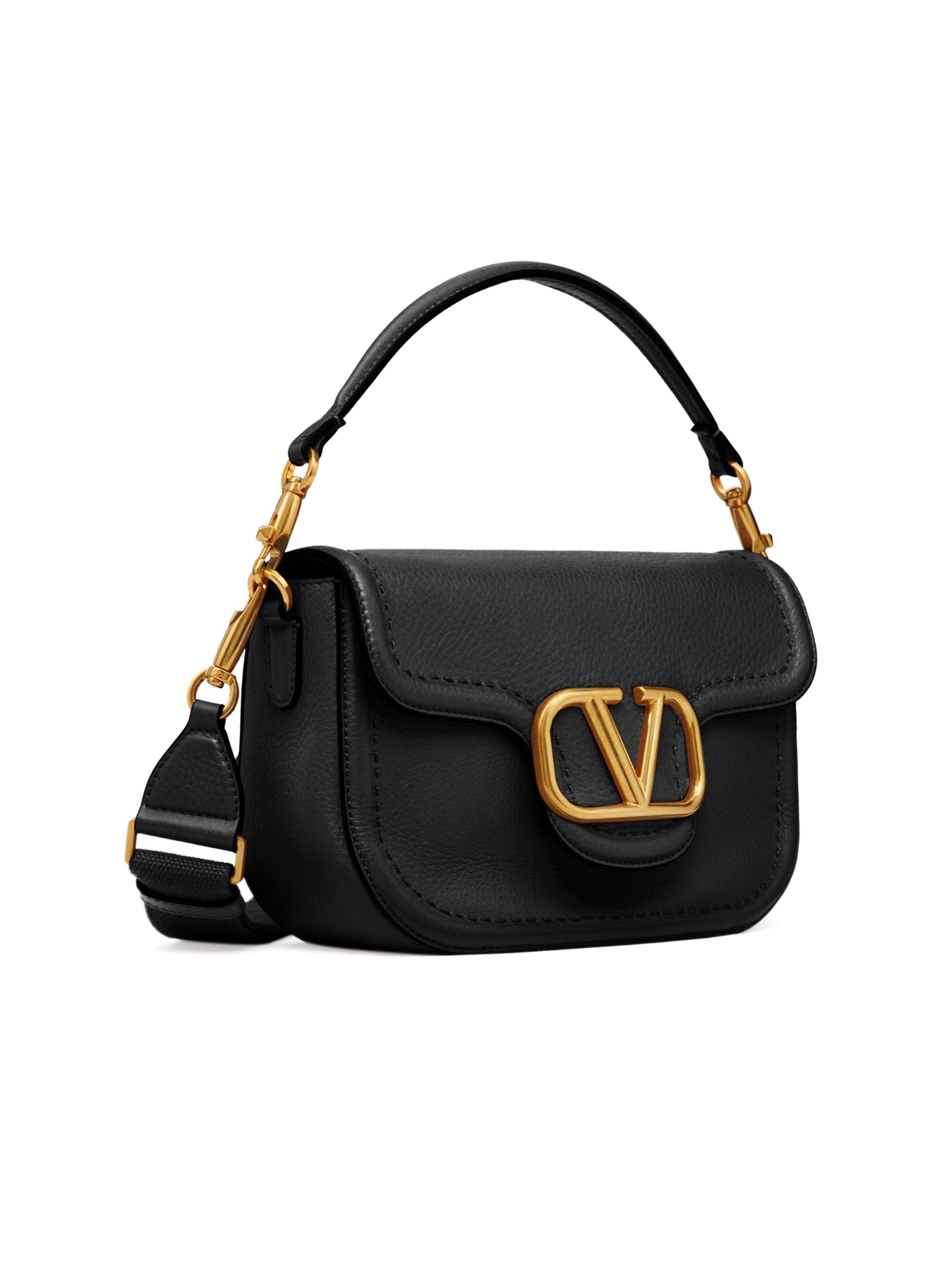 Valentino Garavani Alltime Grainy Calfskin Shoulder Bag | Saks