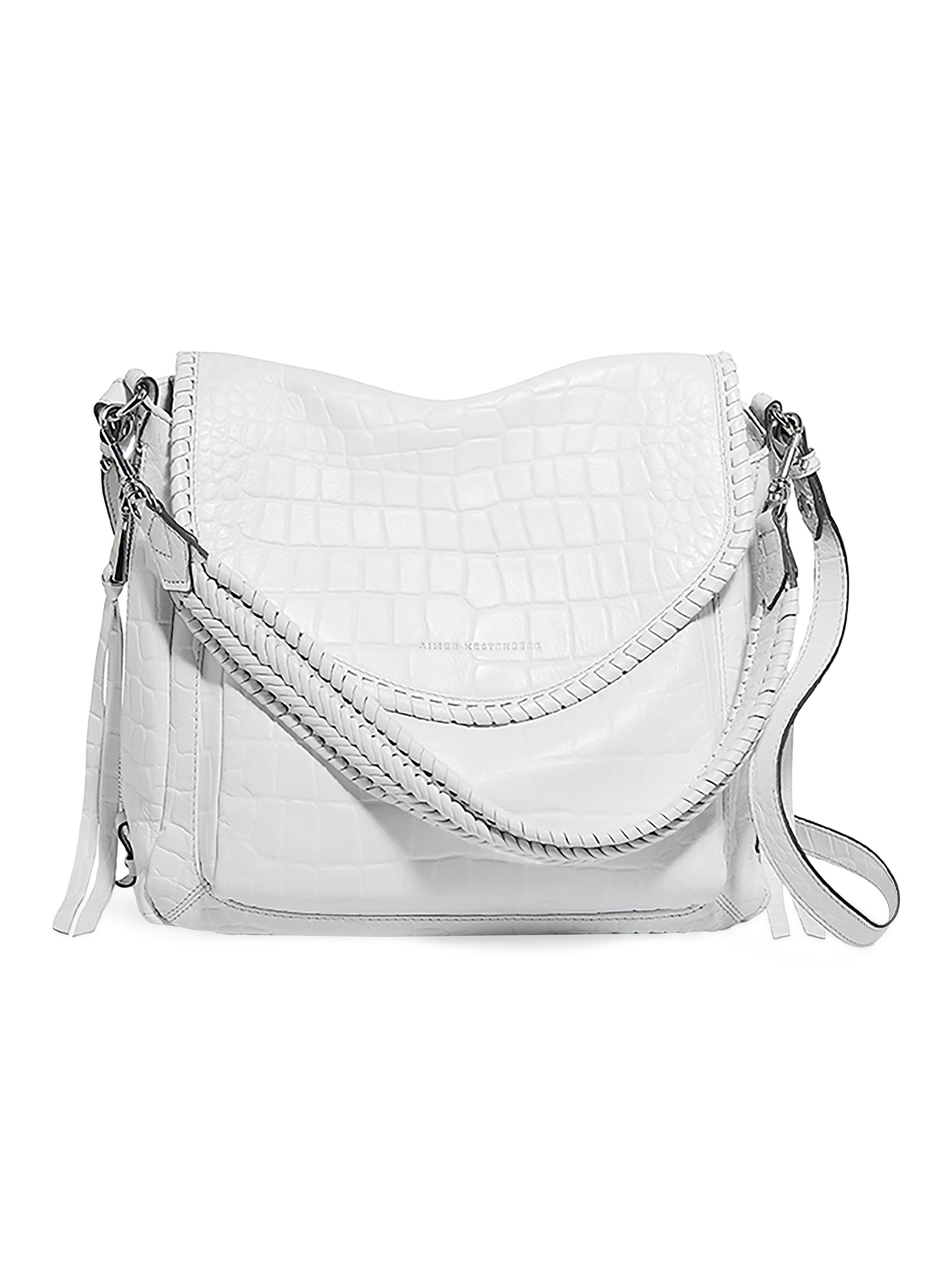 Aimee Kestenberg Women's All For Love Leather Convertible Shoulder Bag - White Croco