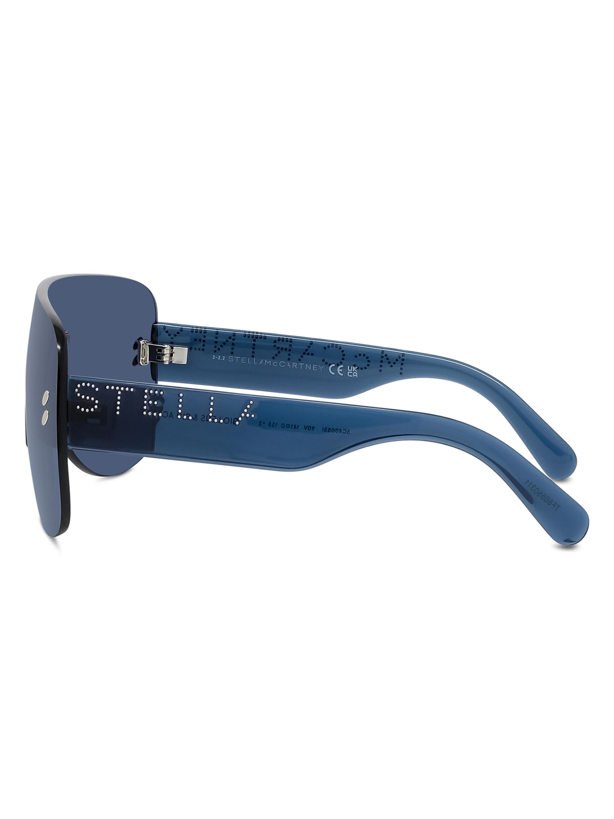 Shop Stella McCartney Logo Mask Sunglasses | Saks Fifth Avenue