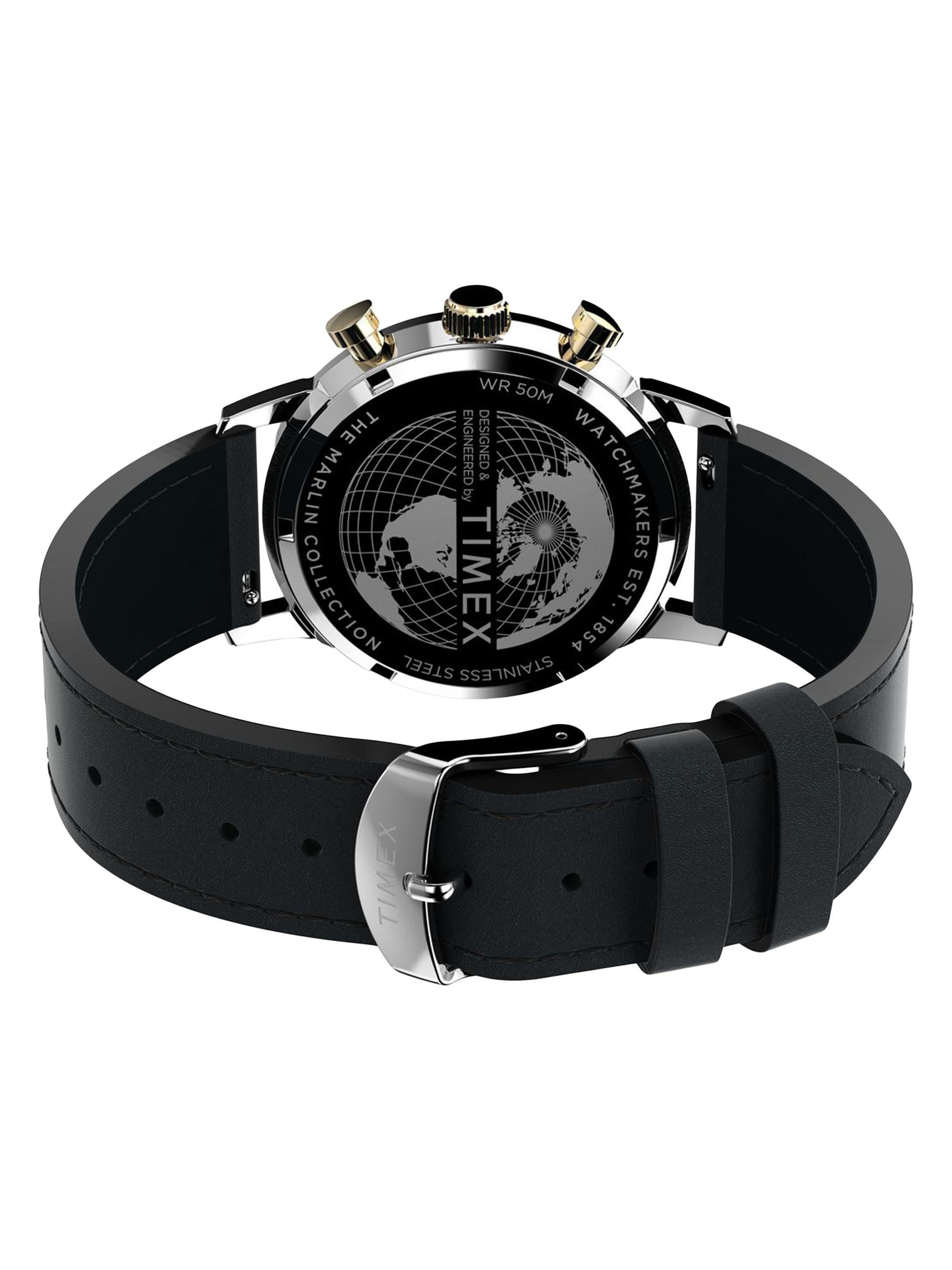 Timex Marlin Stainless Steel & Leather Chronograph Watch/40MM