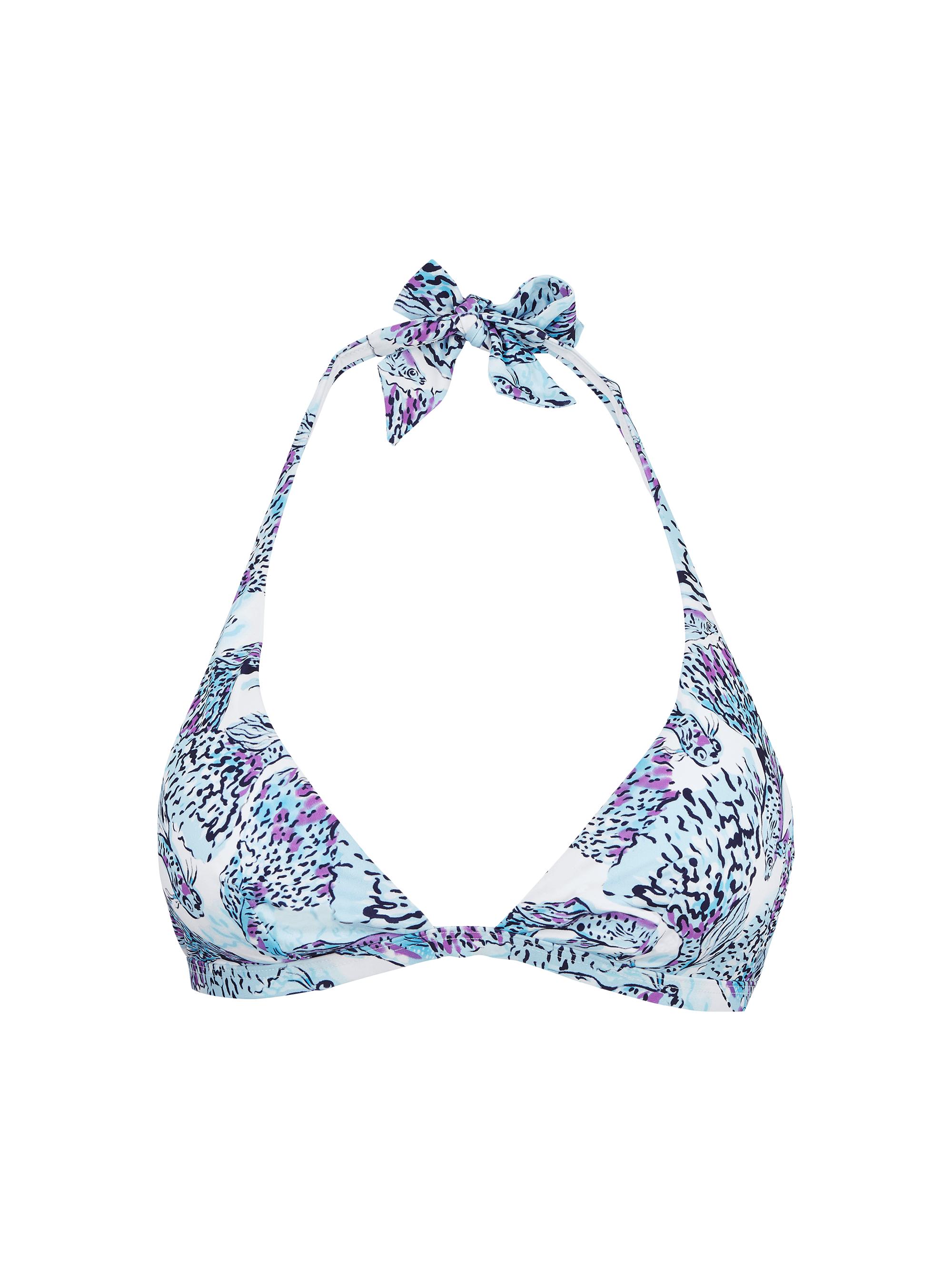 Vilebrequin Women's Fleche Printed Triangle Bikini Top - Blanc