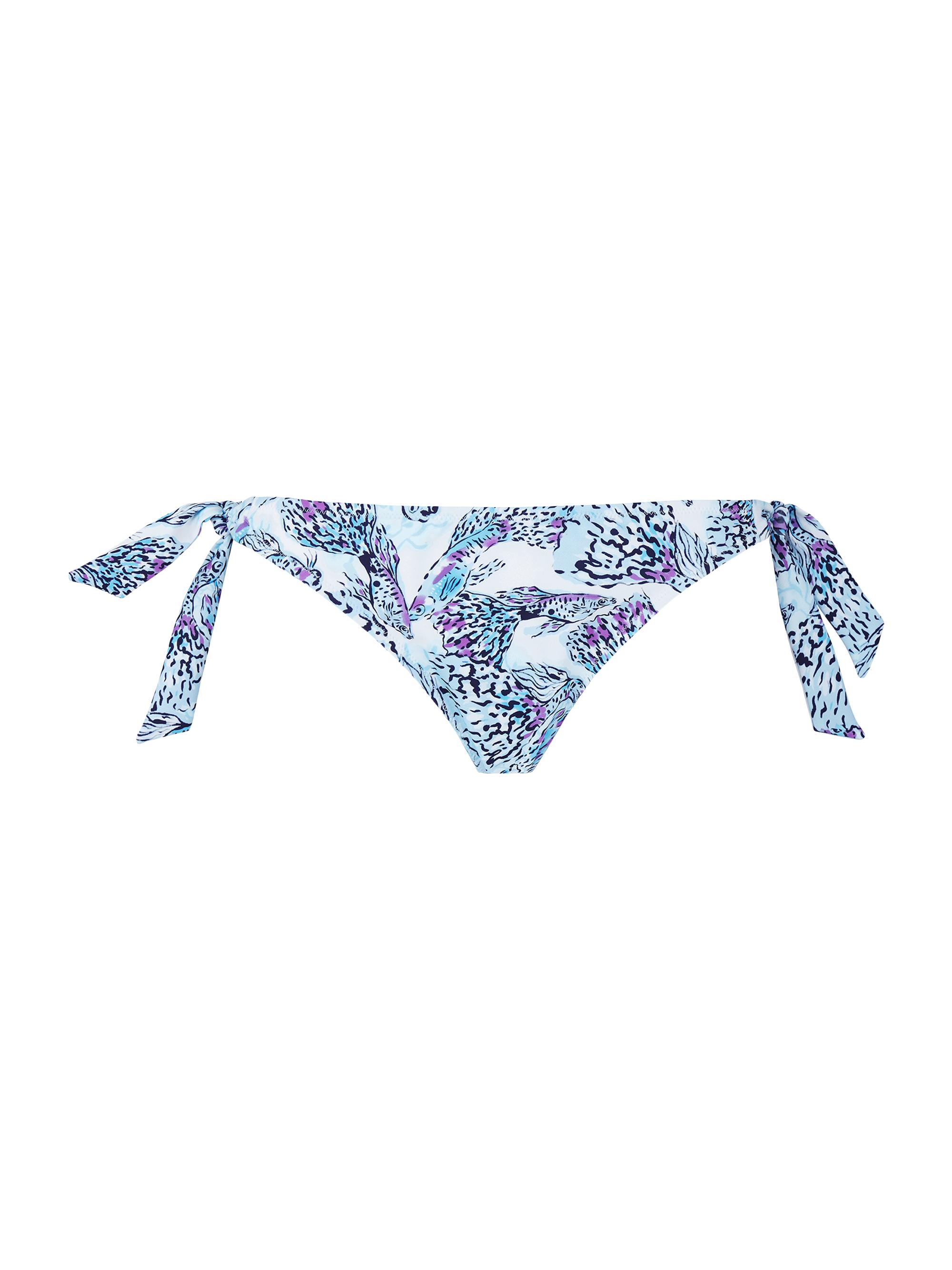 Vilebrequin Women's Flamme Print String Bikini Bottom - Blanc