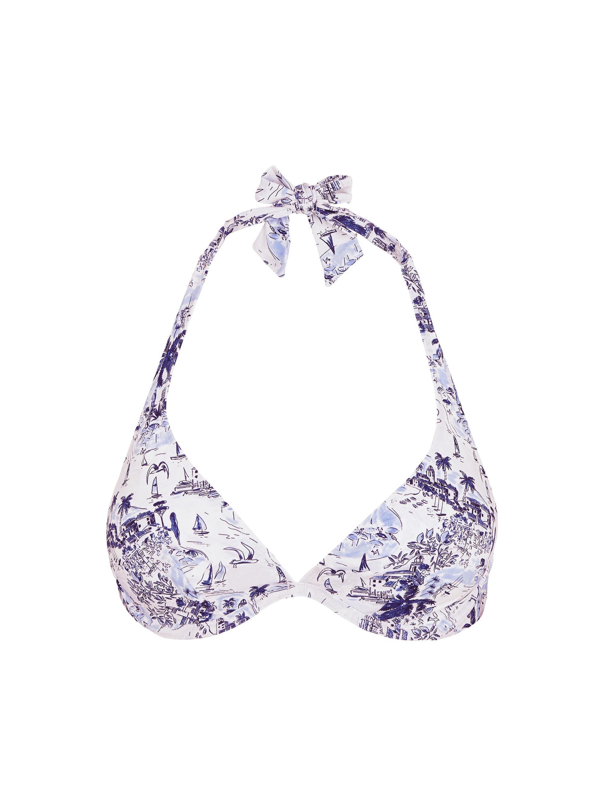 Vilebrequin Women's Faith Printed Halter Bikini Top - Encre