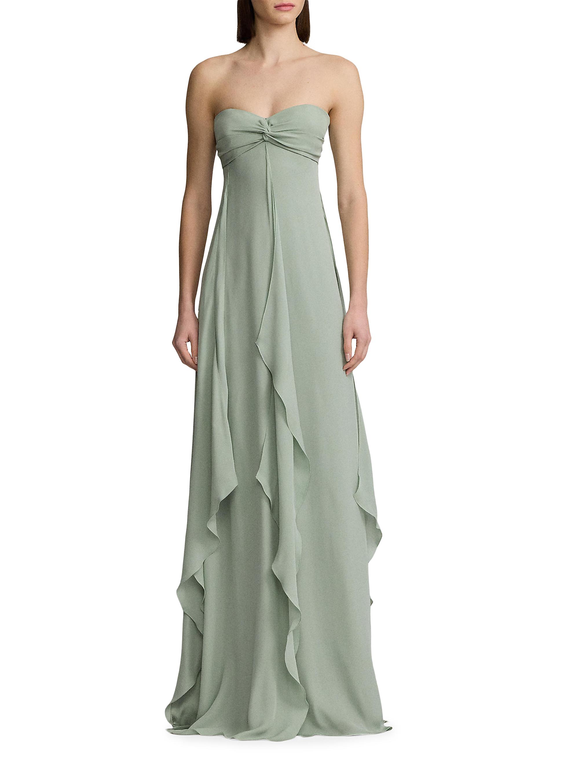 Ralph Lauren Collection Rhiannon Ruffle Silk Gown | Saks Fifth Avenue