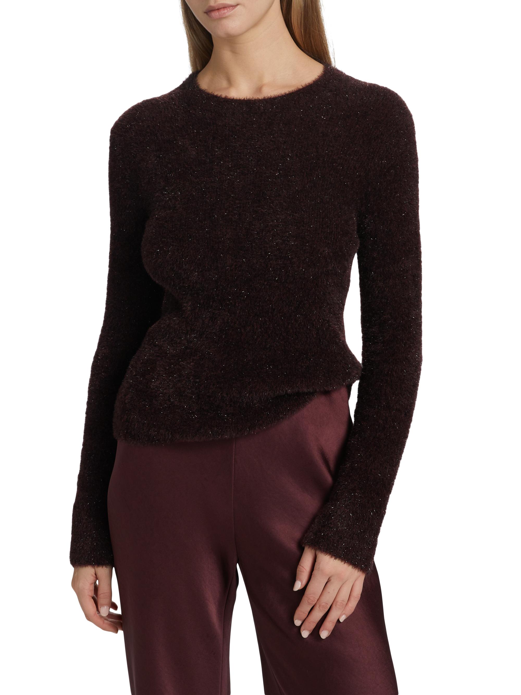 Vince Metallic Eyelash Knit Sweater | Saks Fifth Avenue
