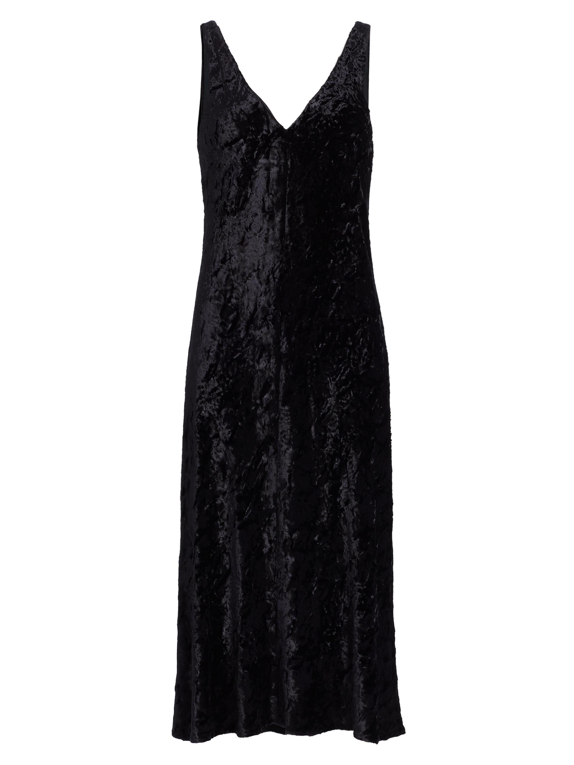 Vince Women's Textured Slip Midi-Dress - Black