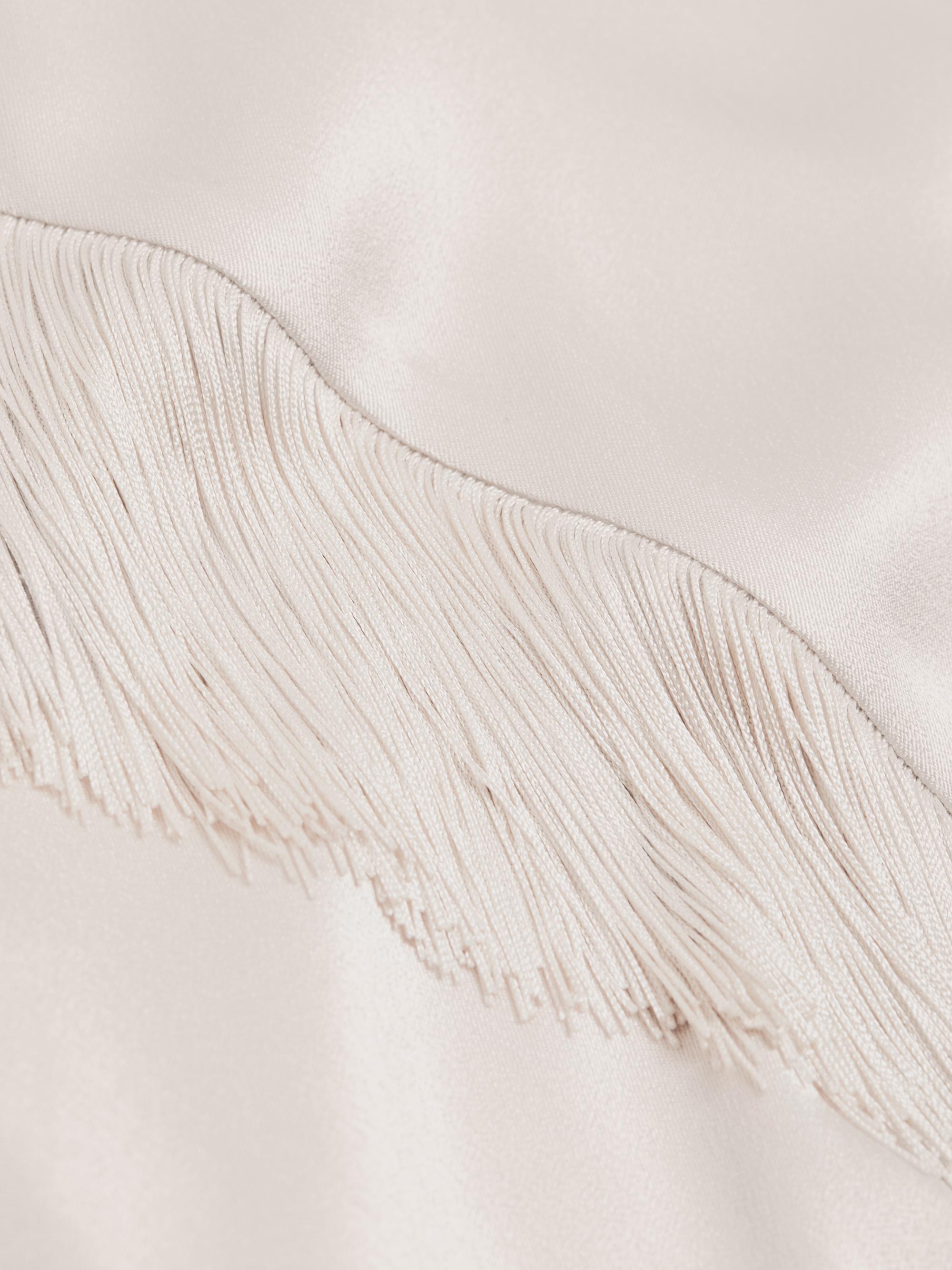 Vince Asymmetric Fringe Midi-Skirt | Saks Fifth Avenue