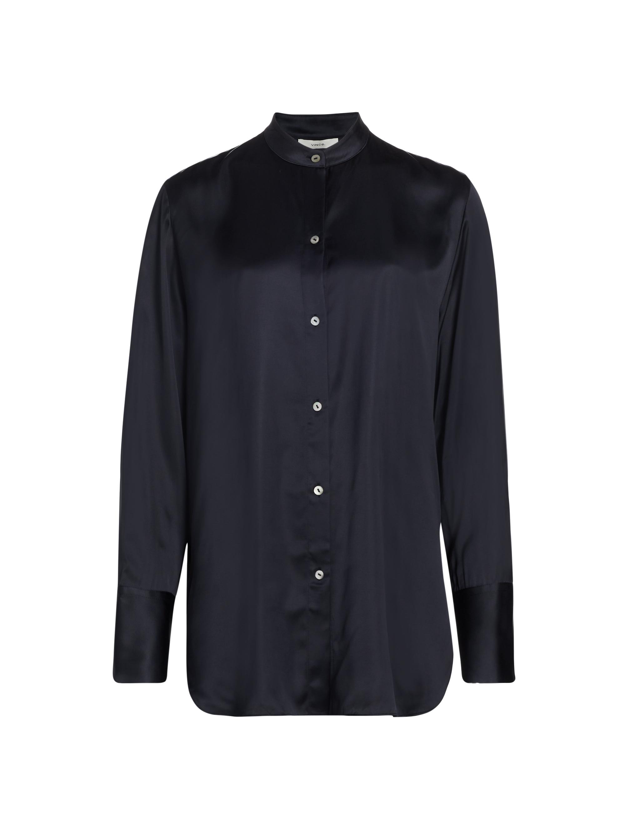 Vince Women's Oversized Satin Blouse - Coastal