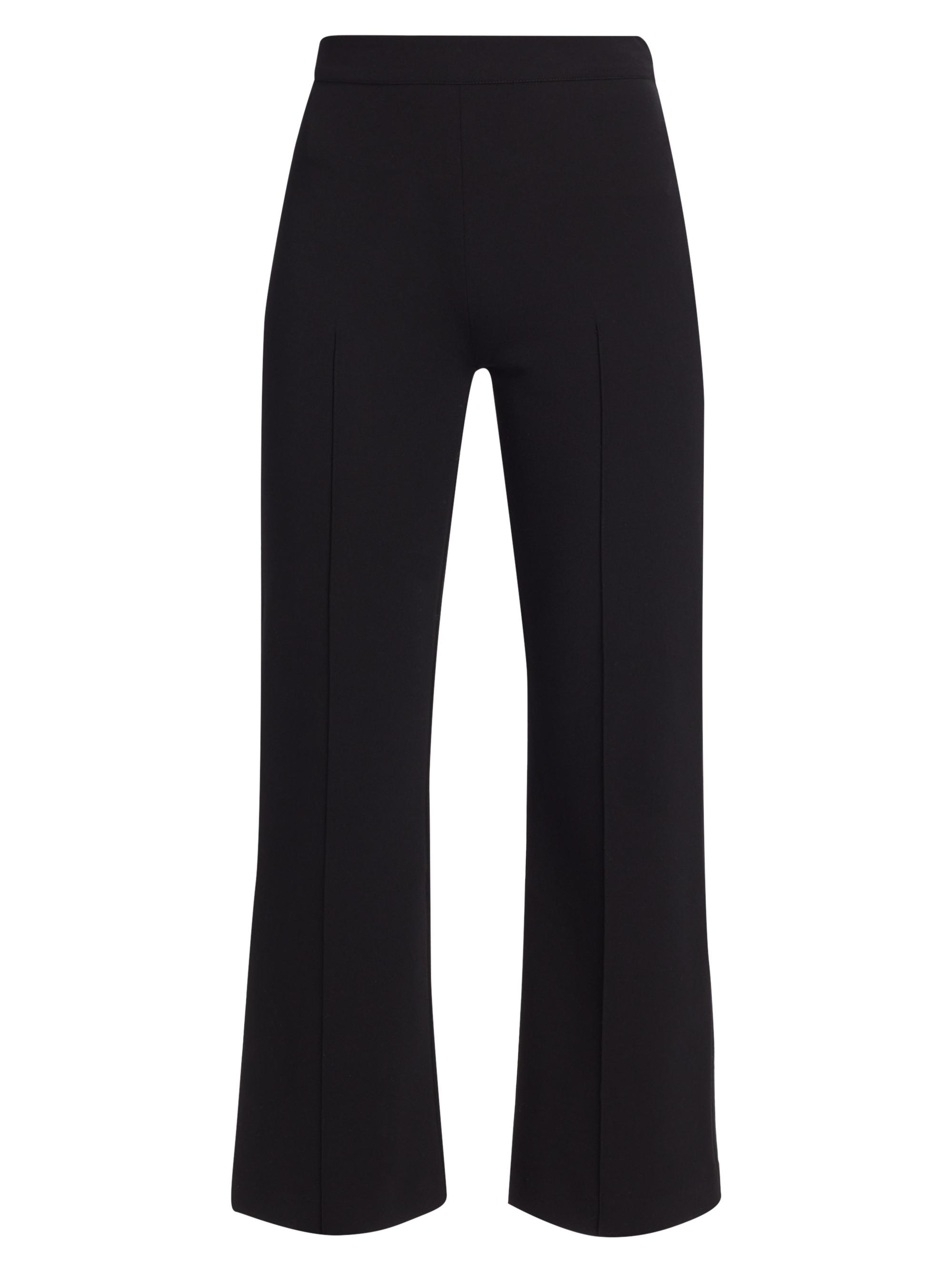 Vince Women's Pintuck Pull-On Crop Flared Pants - Black