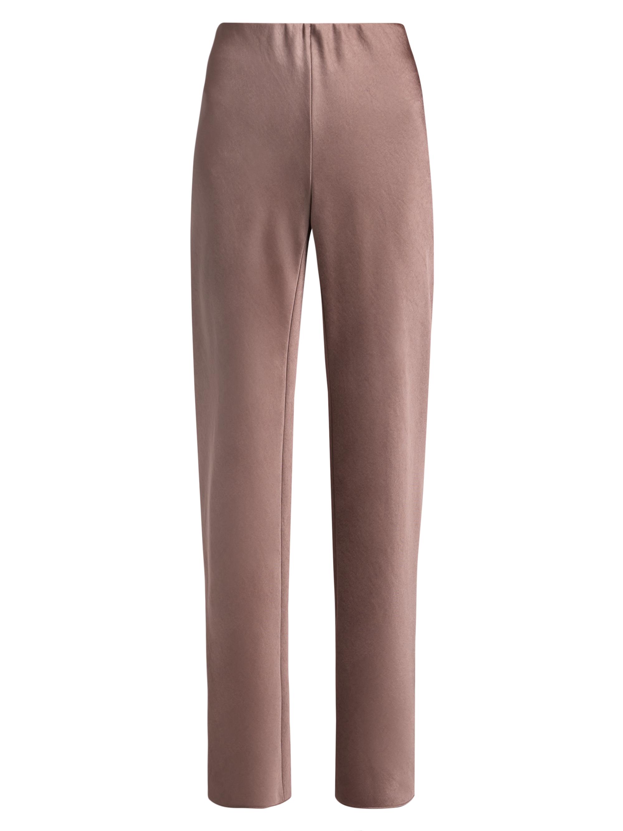Vince Women's Colette High-Rise Fluid Satin Bias Pants - Mauve Lilac | Thumbnail 8
