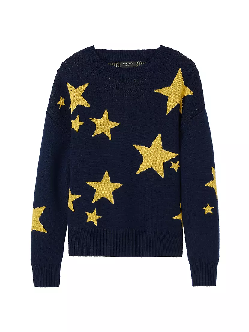 Wool-Blend Star Sweater
