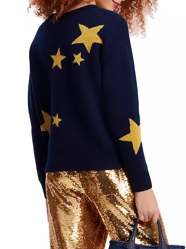 Shop kate spade new york Wool-Blend Star Sweater | Saks Fifth Avenue