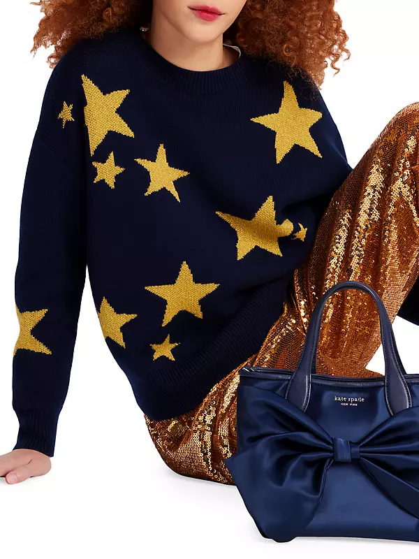 Shop kate spade new york Wool-Blend Star Sweater | Saks Fifth Avenue