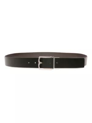 Bally logo-plaque buckle belt - Black